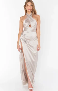 Show Me Your Mumu Adele Halter Maxi Dress