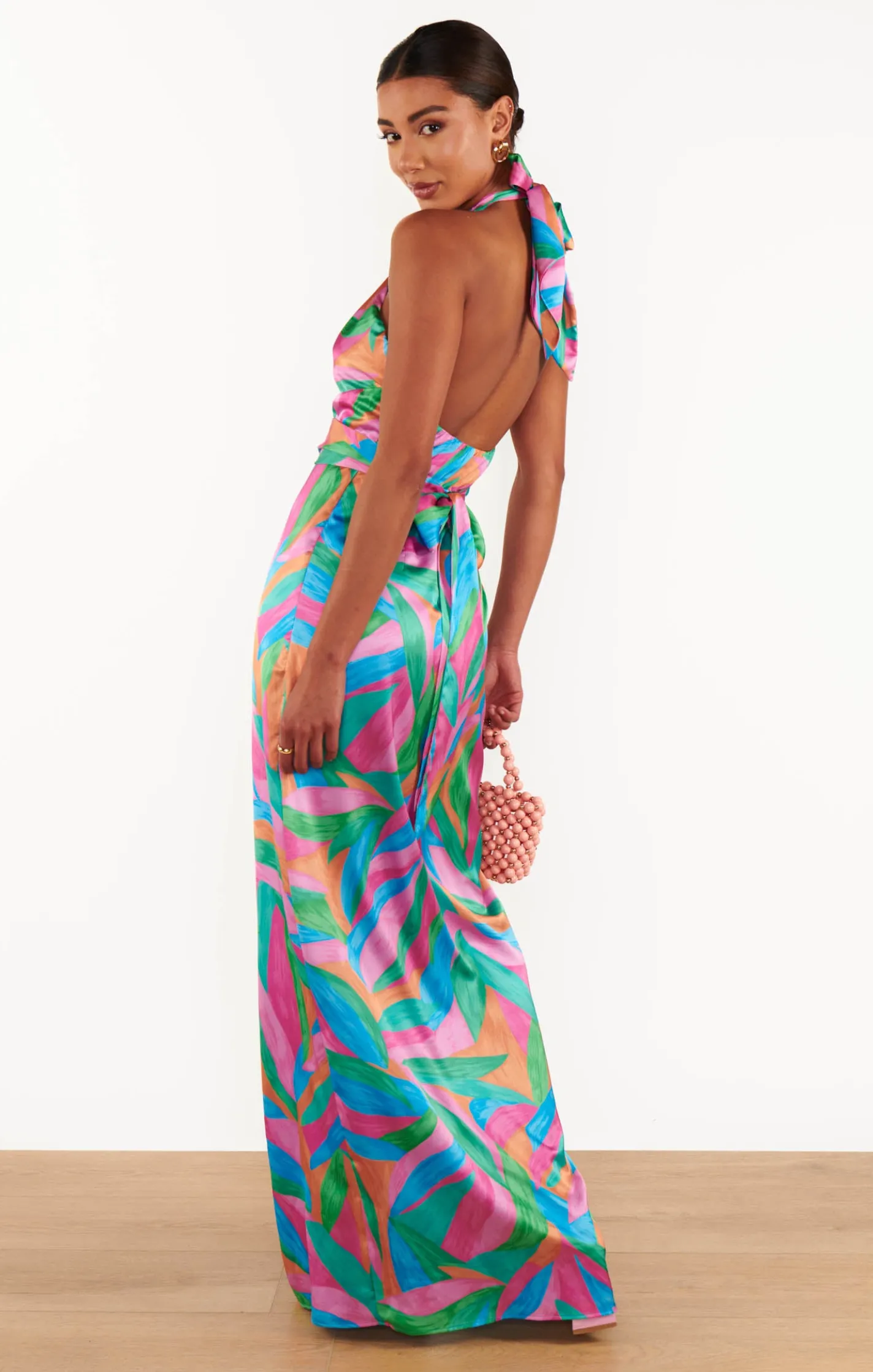 Show Me Your Mumu Adele Halter Maxi Dress