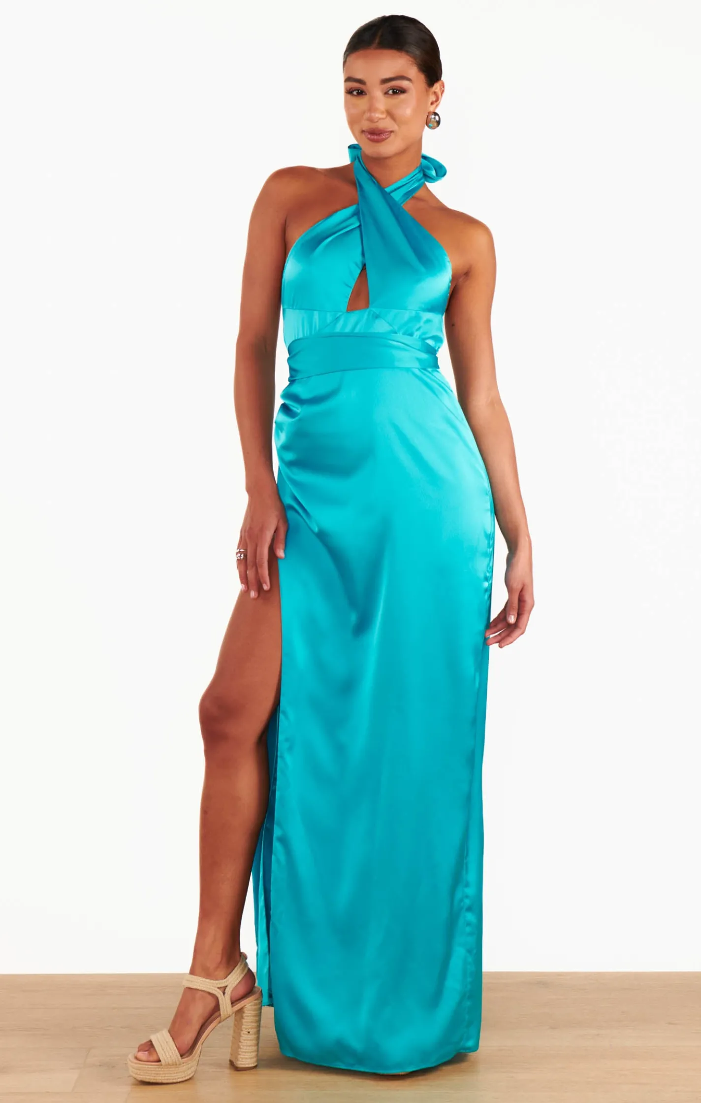 Show Me Your Mumu Adele Halter Maxi Dress