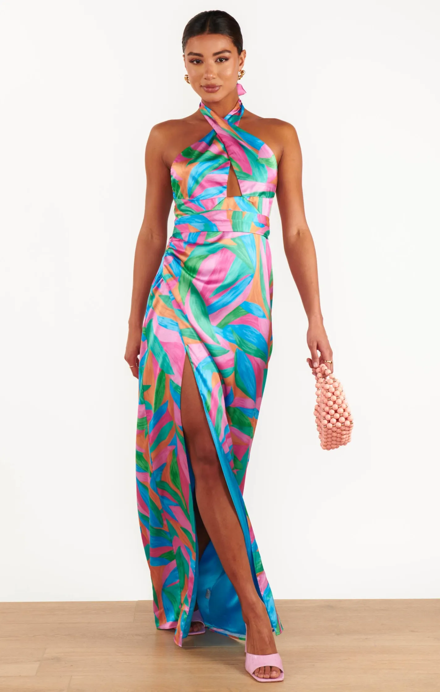Show Me Your Mumu Adele Halter Maxi Dress