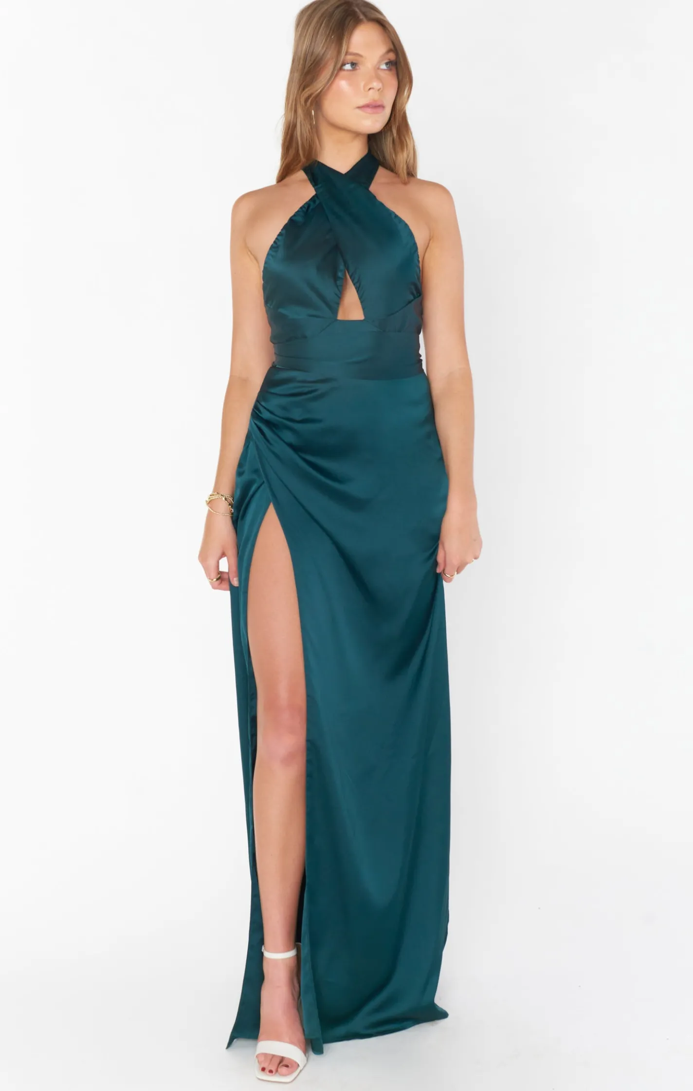 Show Me Your Mumu Adele Halter Maxi Dress