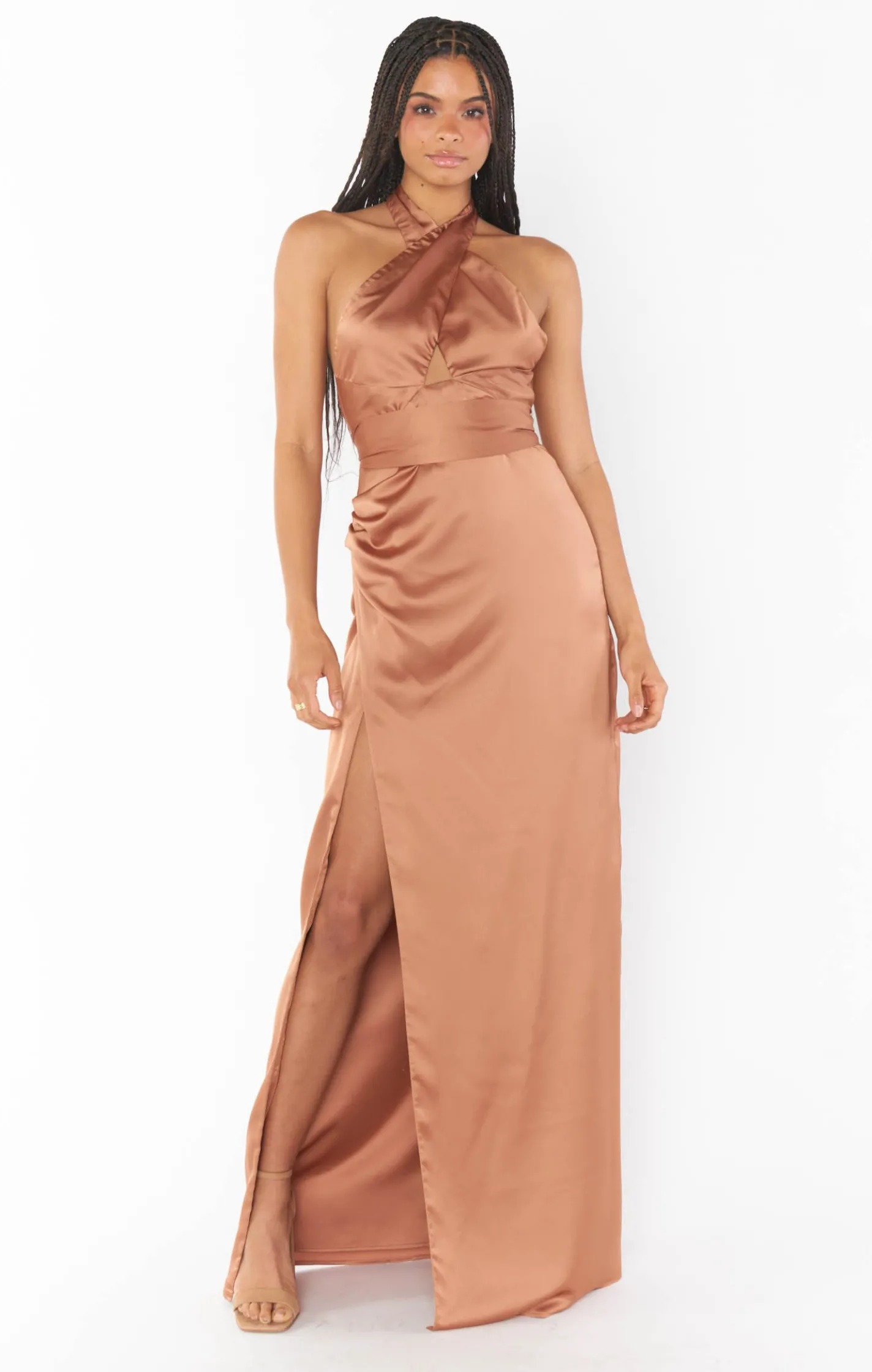 Show Me Your Mumu Adele Halter Maxi Dress