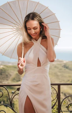 Show Me Your Mumu Adele Halter Maxi Dress