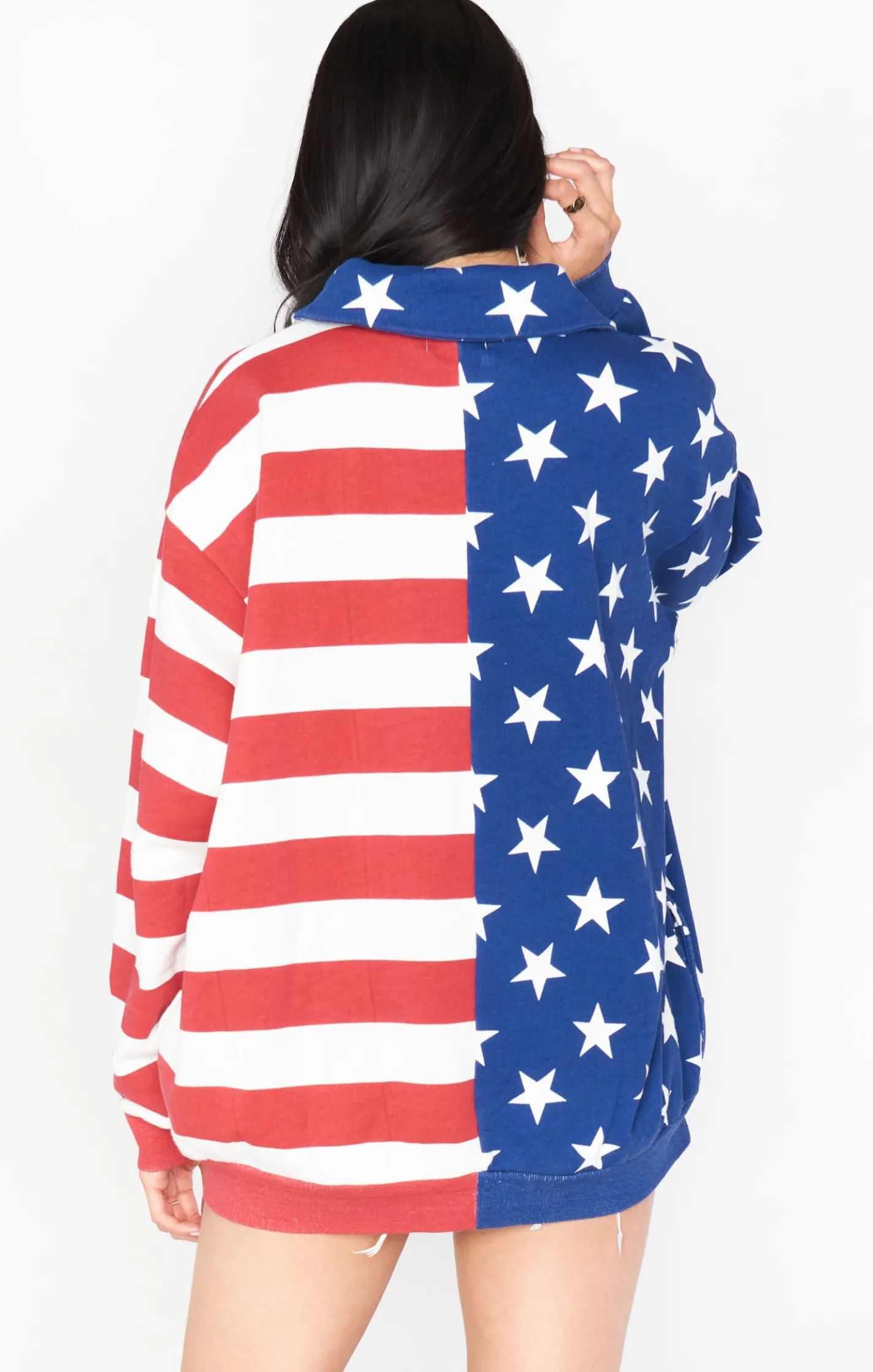 Show Me Your Mumu Benny Half Zip Sweatshirt