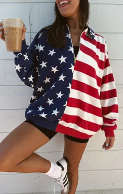 Kids Show Me Your Mumu Benny Half Zip Sweatshirt