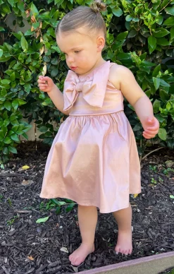 Kids Show Me Your Mumu Bow Mini Dress