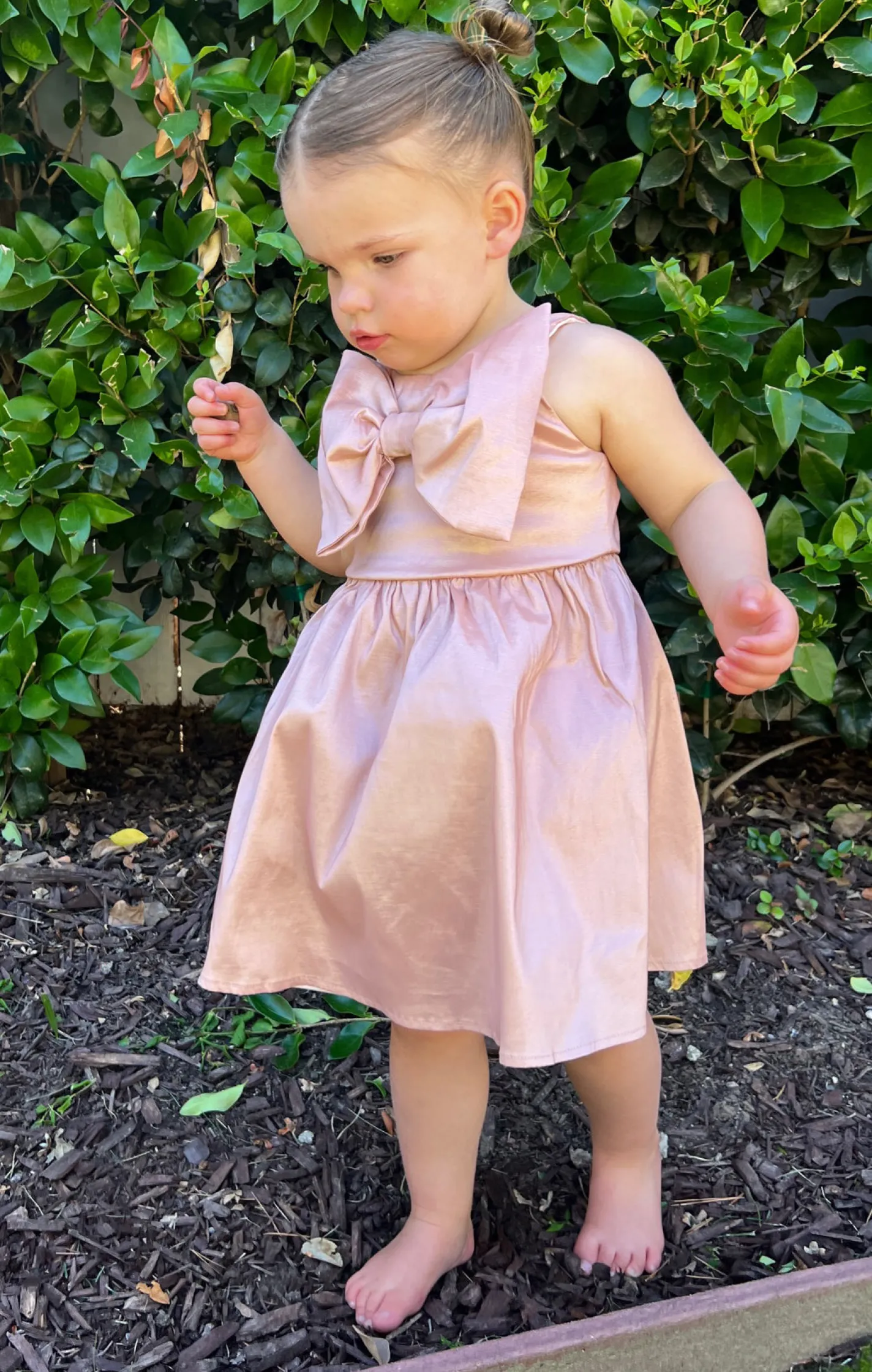 Kids Show Me Your Mumu Bow Mini Dress