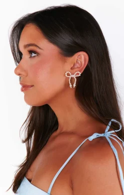 Show Me Your Mumu Bow Bead Earrings