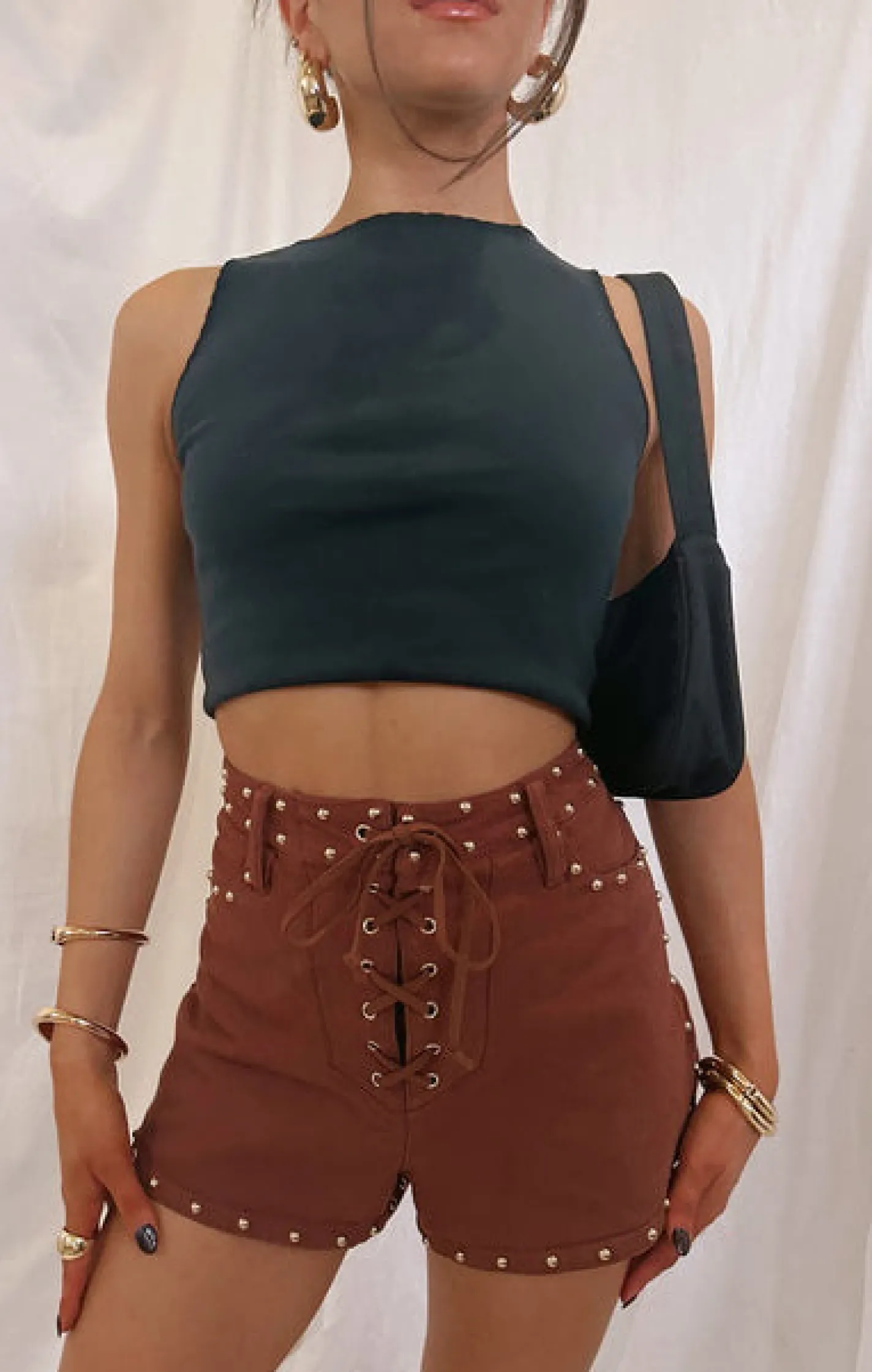 Show Me Your Mumu Desert Lace Up Shorts