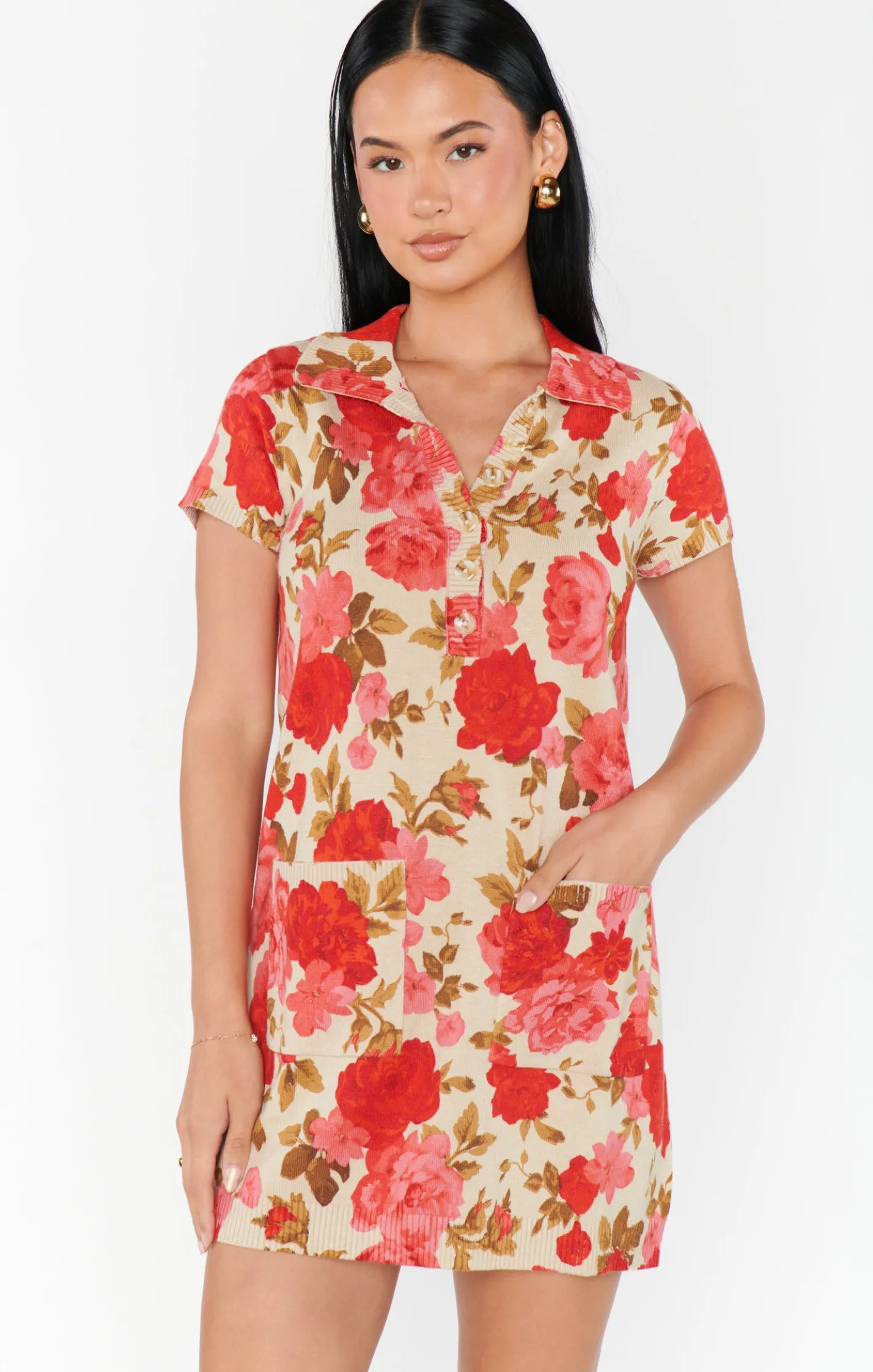 Show Me Your Mumu Dexter Button Sweater Dress