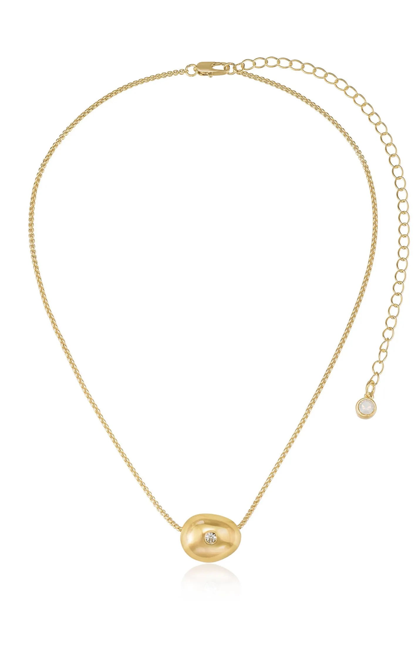 Show Me Your Mumu Ettika Crystal Dot Pebble Pendant Necklace