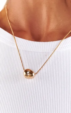 Show Me Your Mumu Ettika Crystal Dot Pebble Pendant Necklace