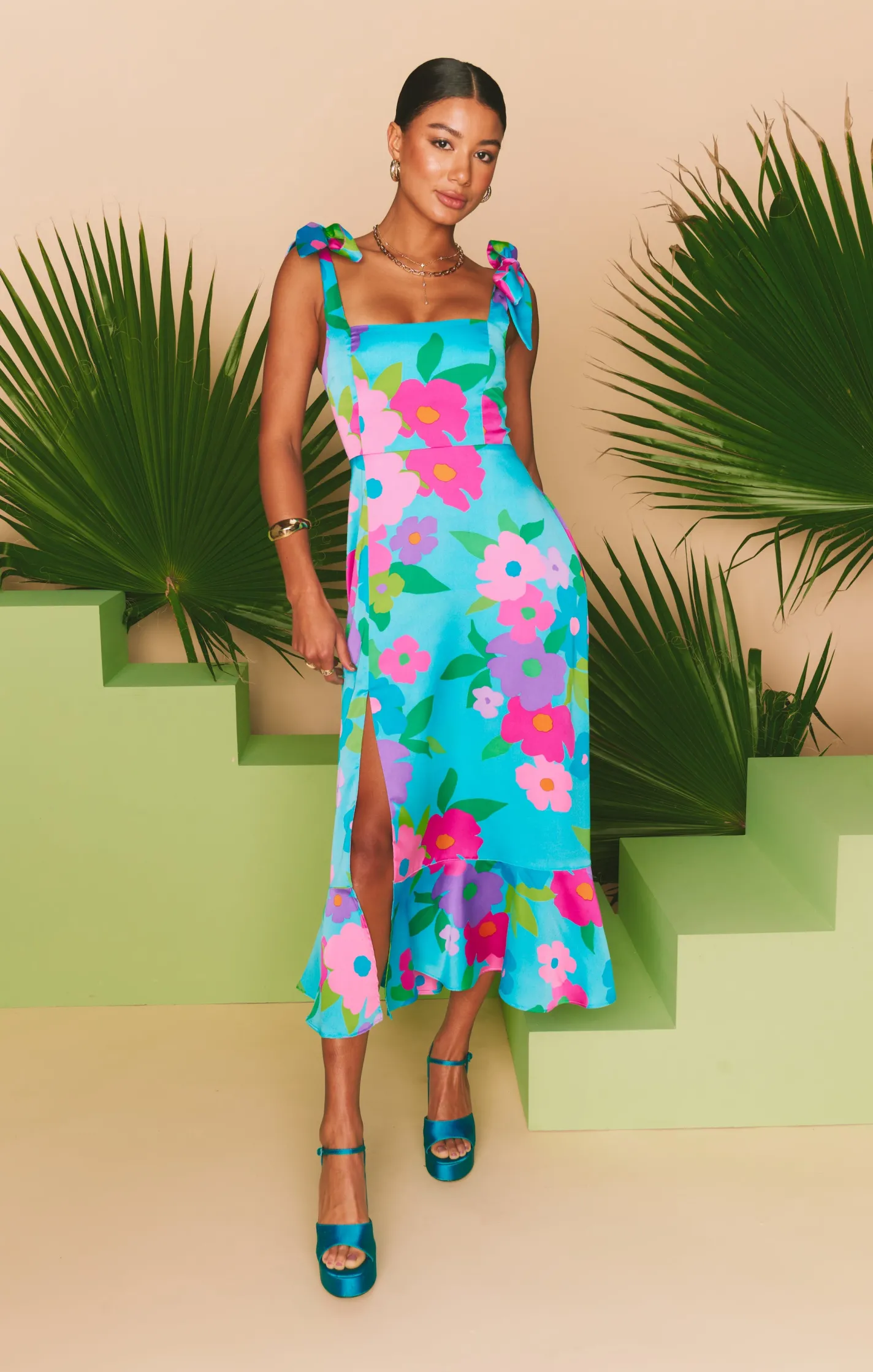 Show Me Your Mumu Garden Midi Dress