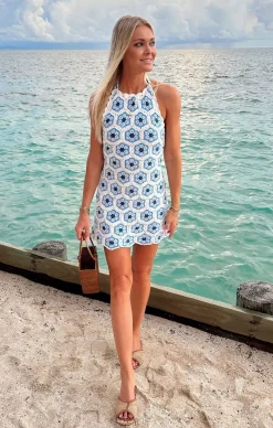 Show Me Your Mumu Happy Halter Mini Dress