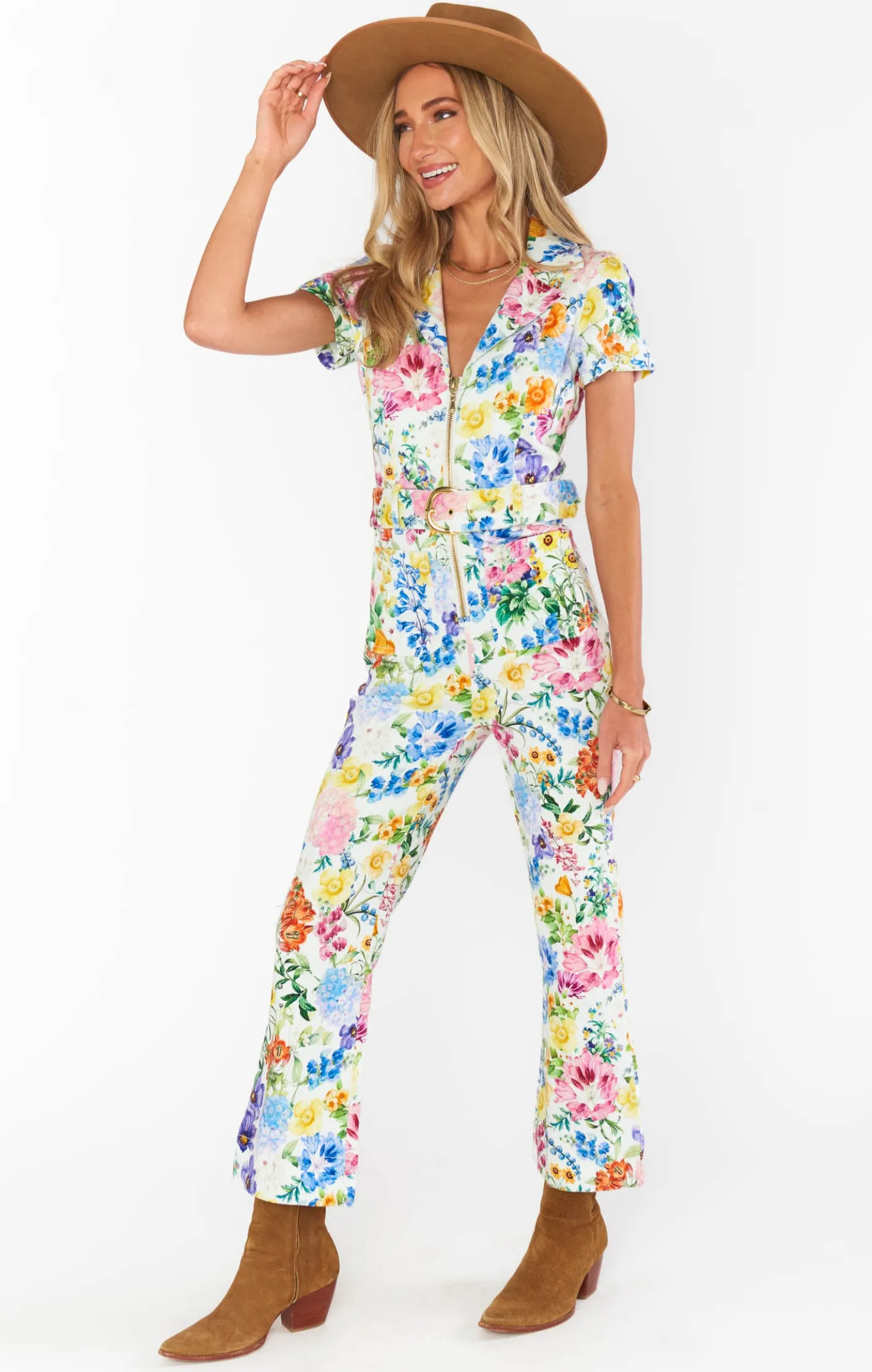 Show Me Your Mumu Jacksonville Short Sleeve Cropped Jumpsuit