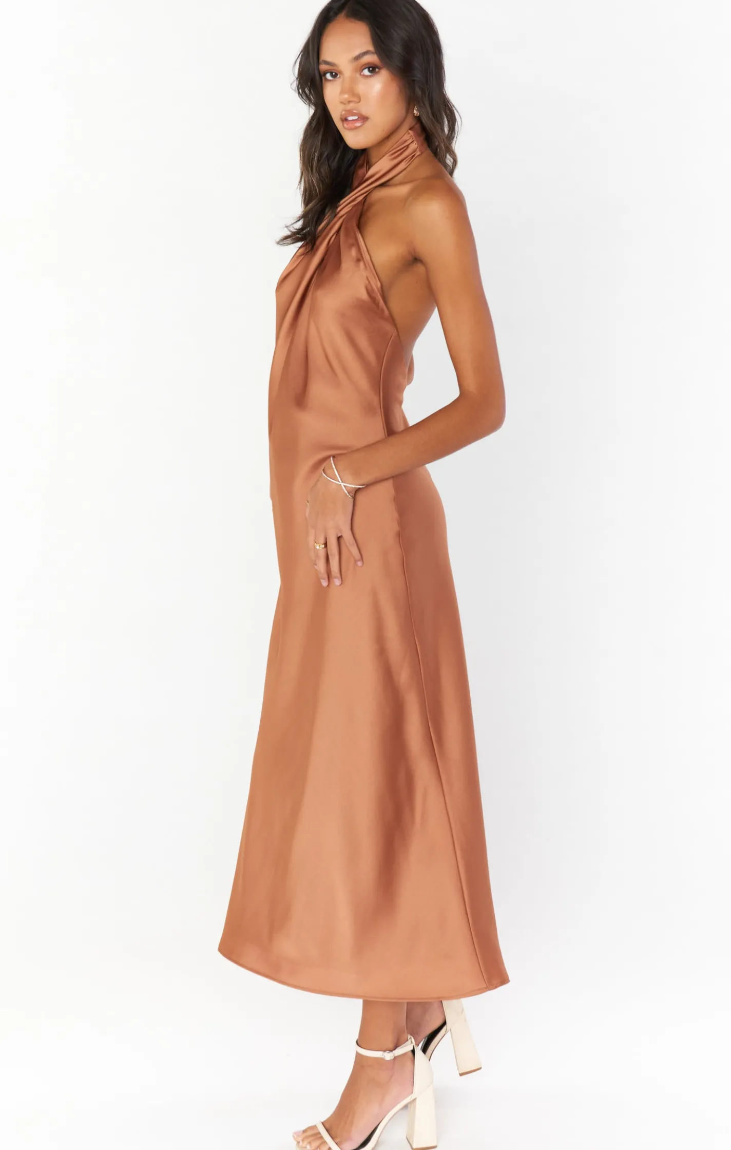 Kids Show Me Your Mumu Jasmine Halter Midi Dress