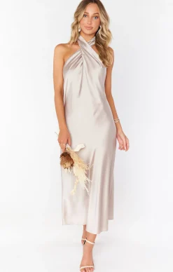 Kids Show Me Your Mumu Jasmine Halter Midi Dress