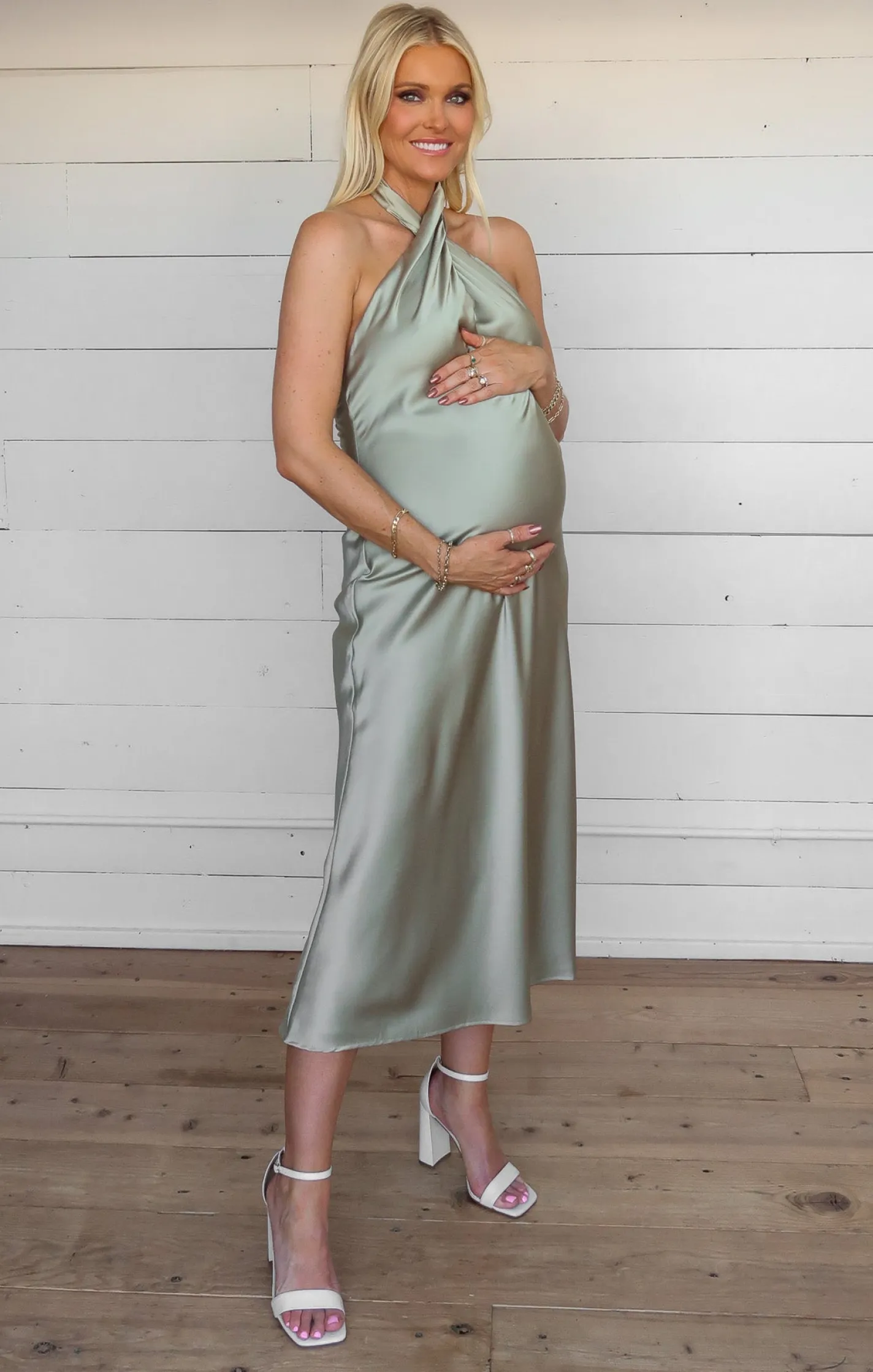 Kids Show Me Your Mumu Jasmine Halter Midi Dress