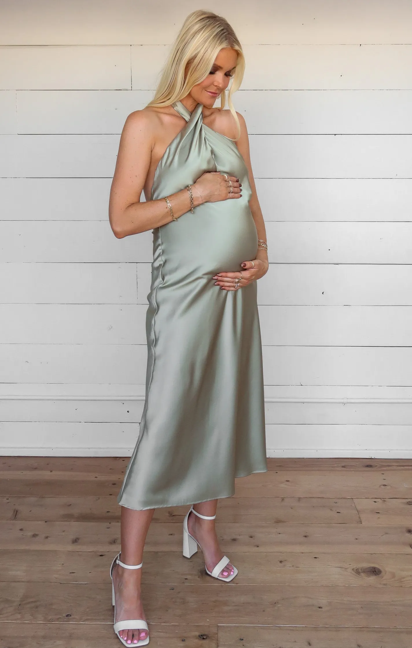 Kids Show Me Your Mumu Jasmine Halter Midi Dress