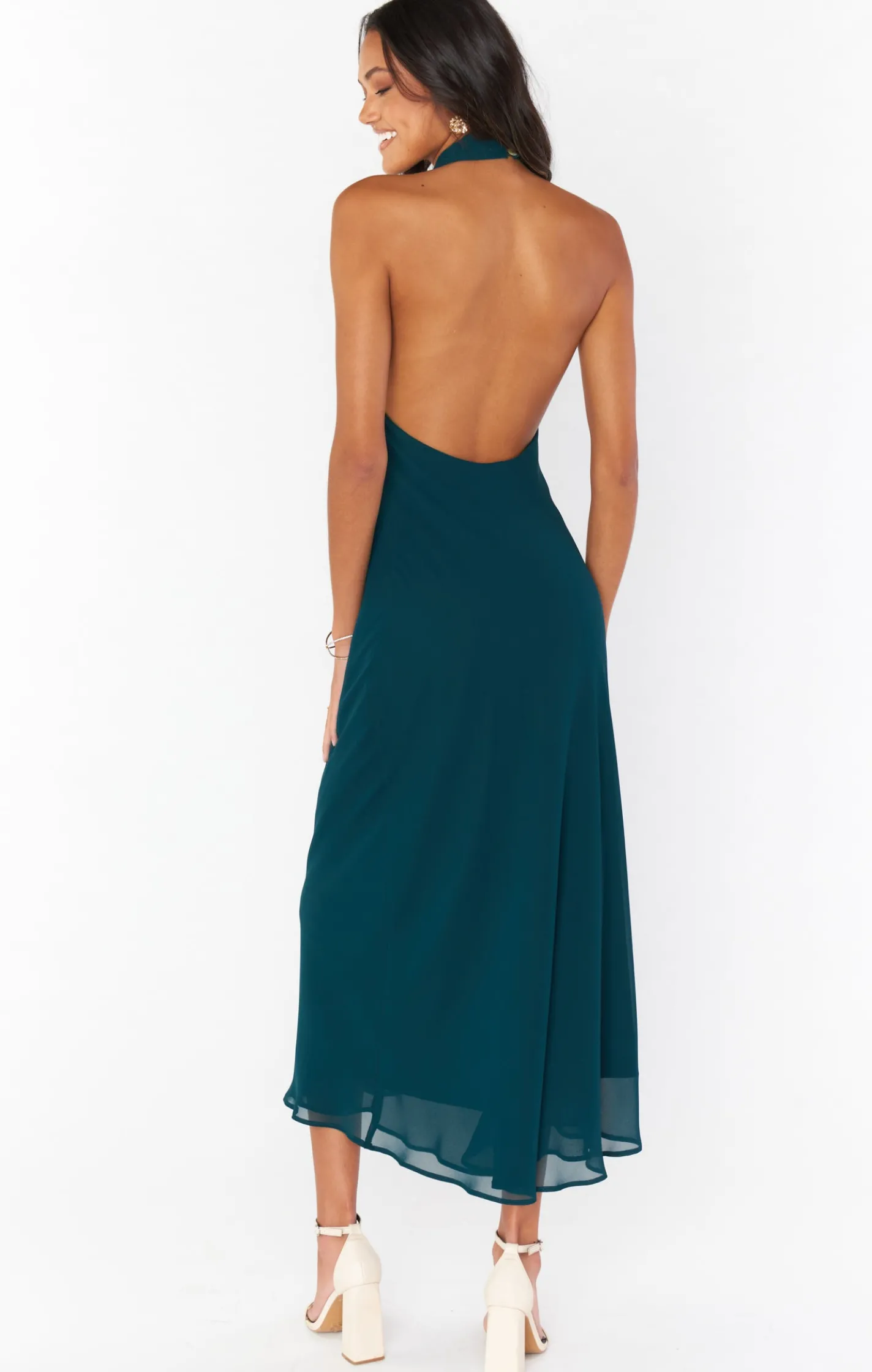 Show Me Your Mumu Jasmine Halter Midi Dress