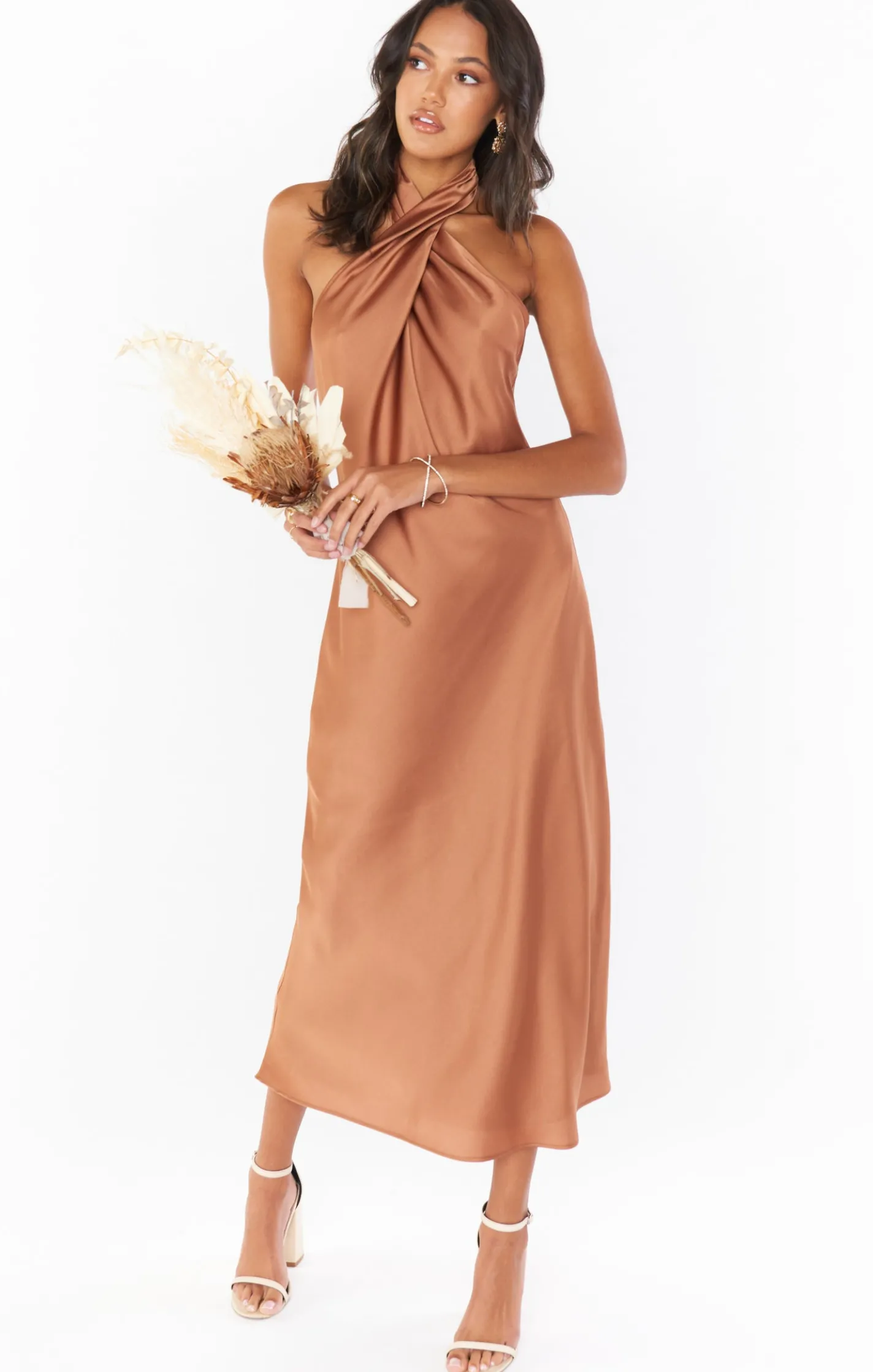 Kids Show Me Your Mumu Jasmine Halter Midi Dress