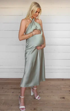 Show Me Your Mumu Jasmine Halter Midi Dress