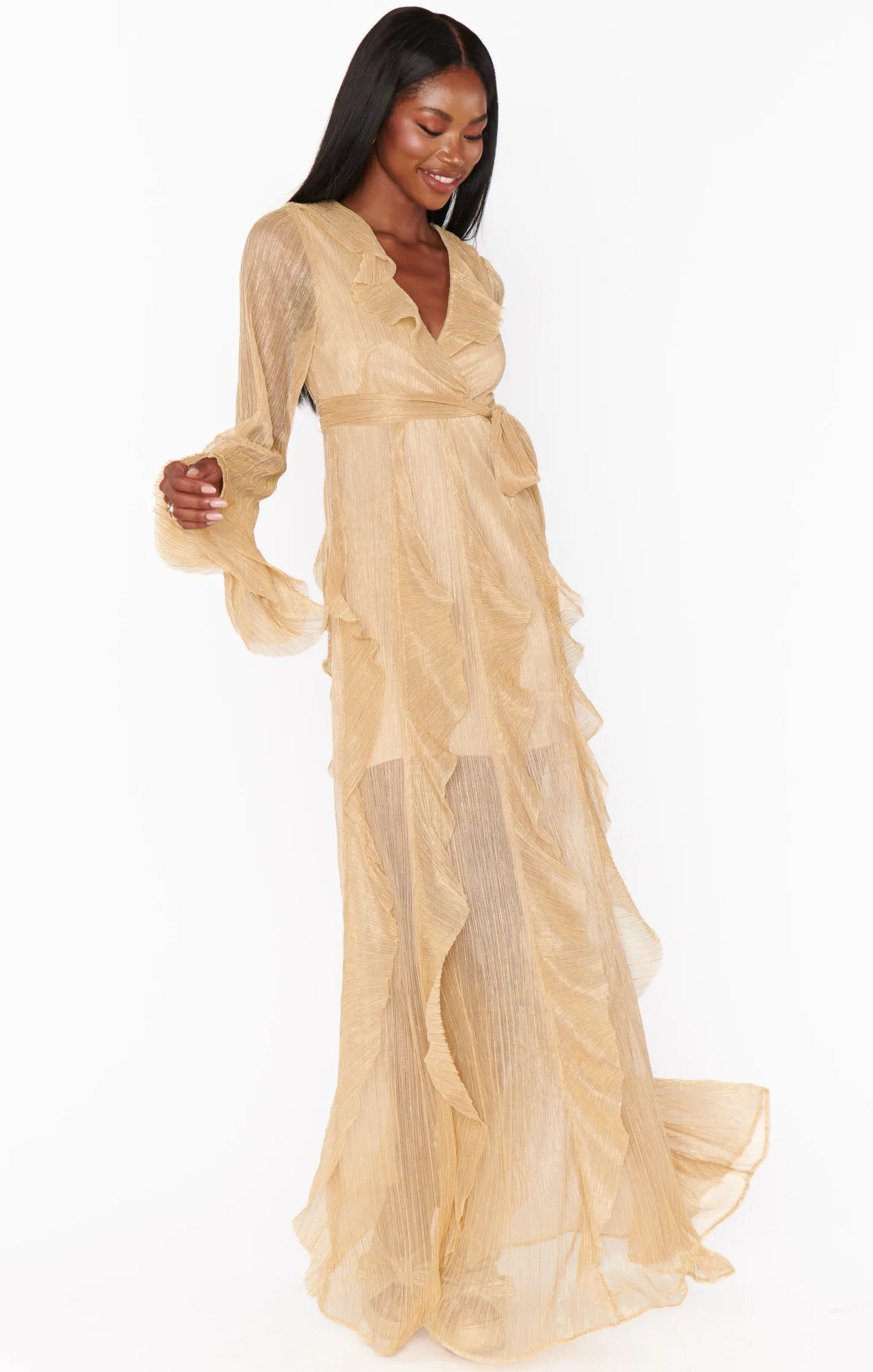 Show Me Your Mumu Jenny Ruffle Maxi Dress