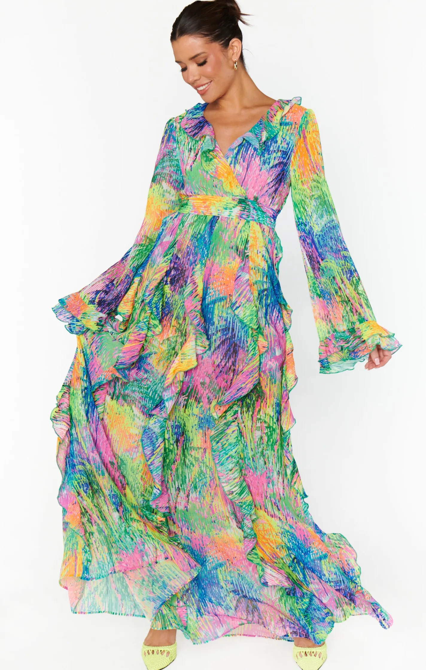 Kids Show Me Your Mumu Jenny Ruffle Maxi Dress