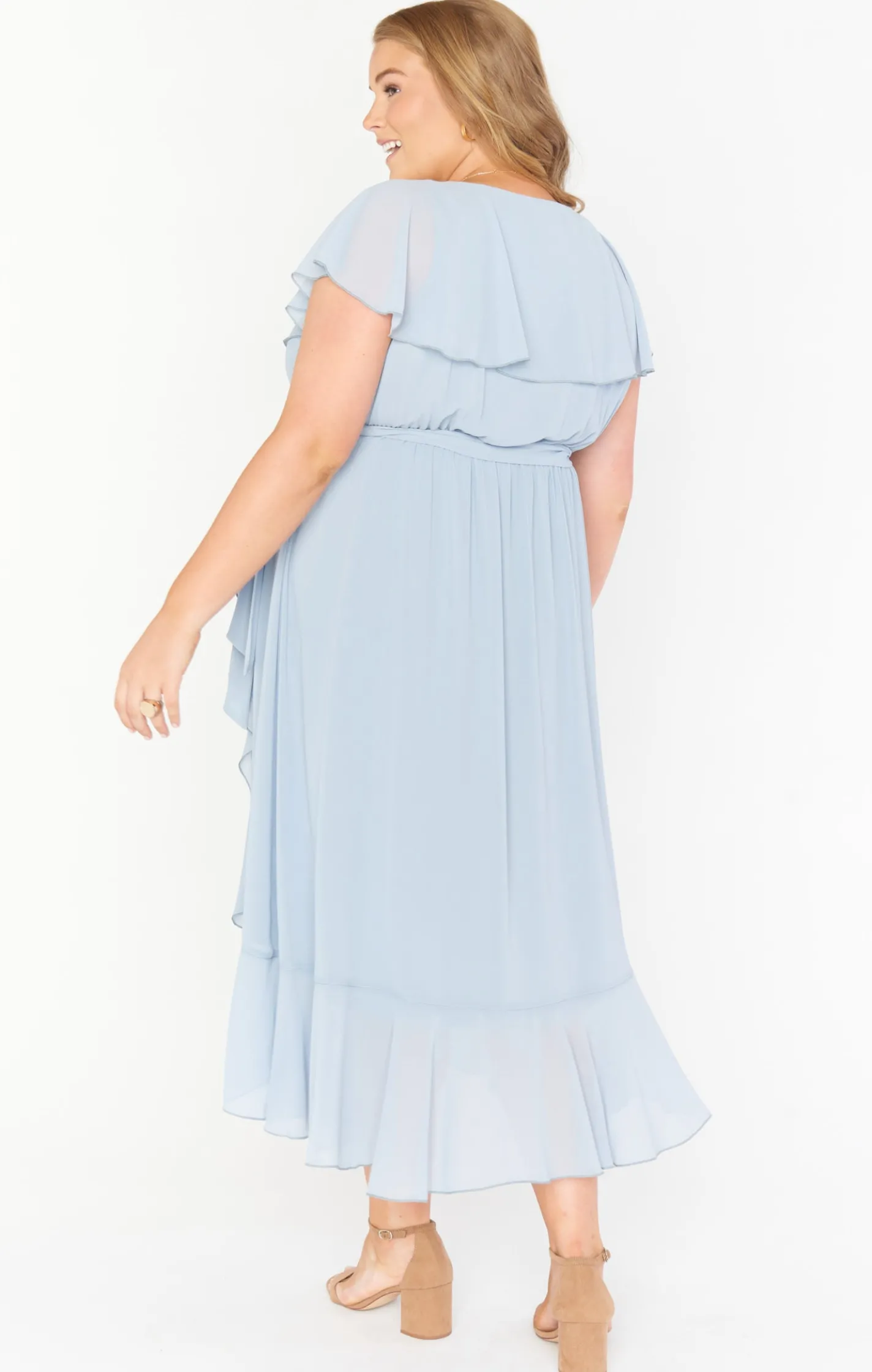 Kids Show Me Your Mumu Jess Ruffle Midi Dress