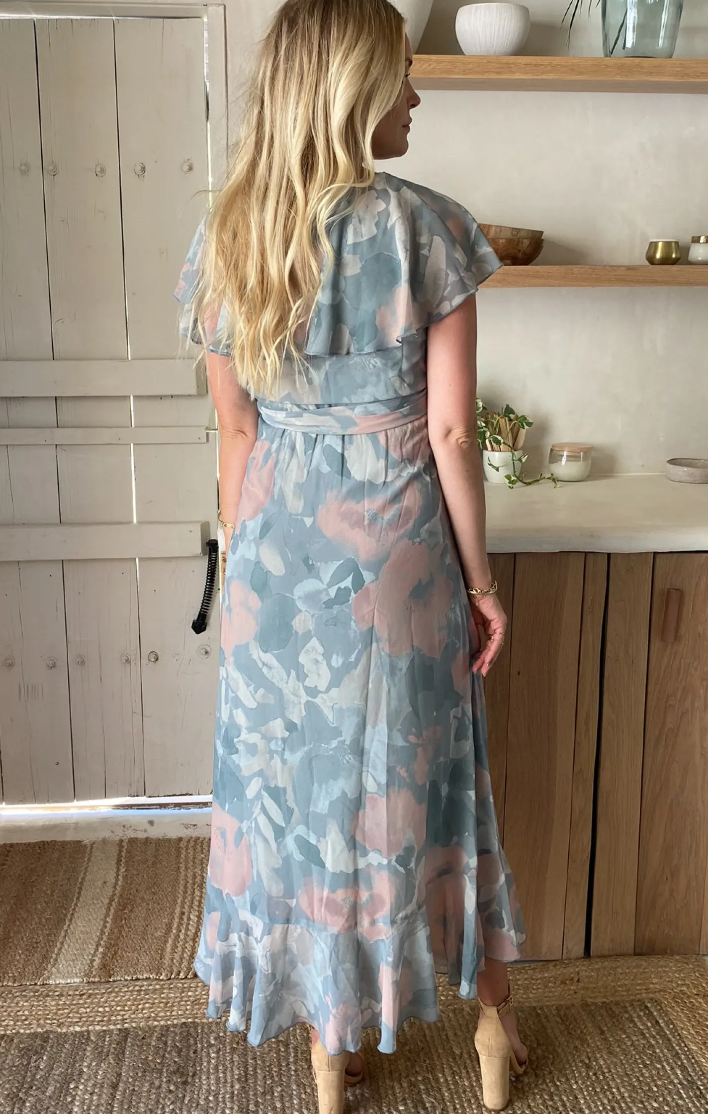 Kids Show Me Your Mumu Jess Ruffle Midi Dress
