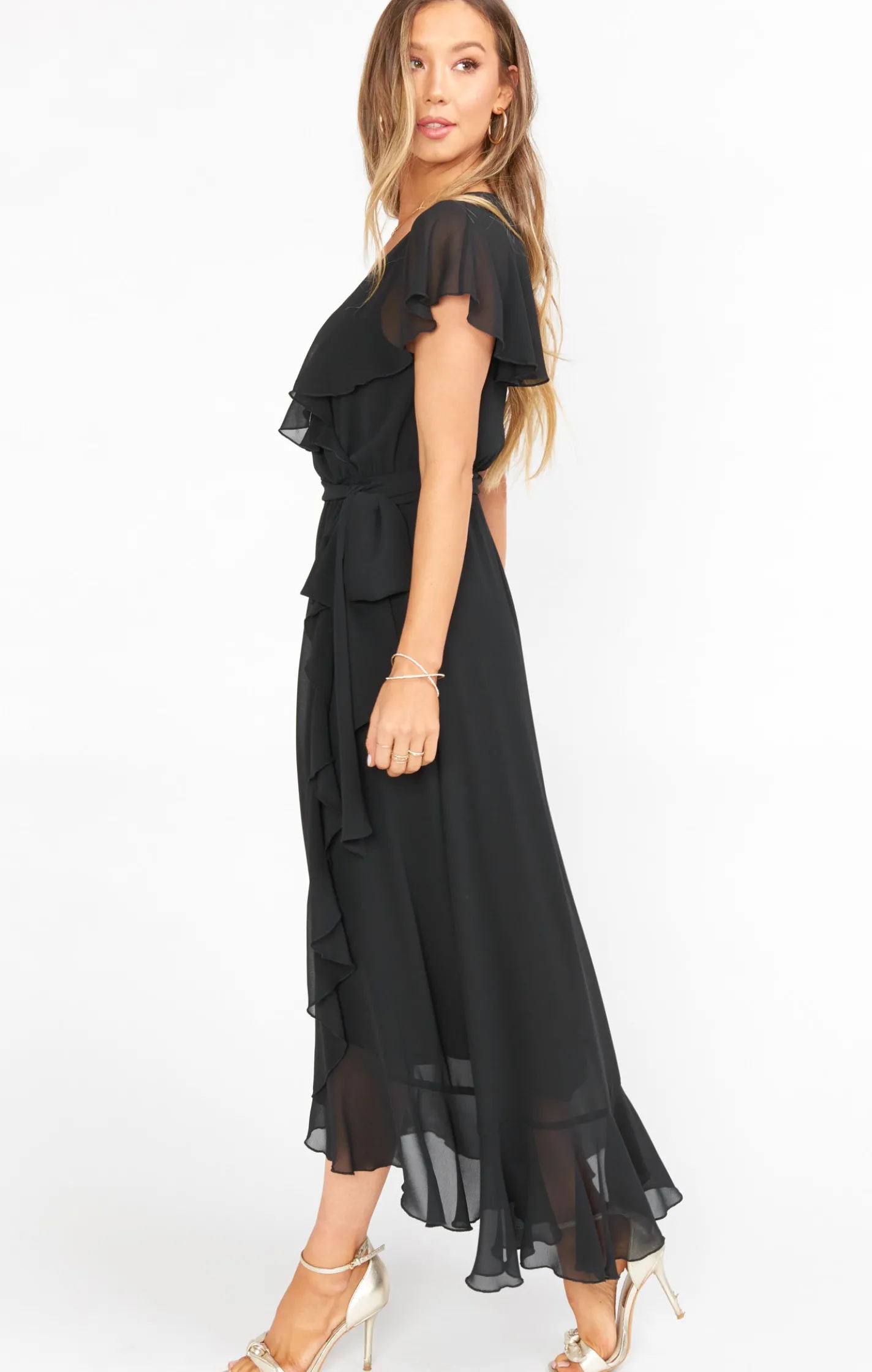 Show Me Your Mumu Jess Ruffle Midi Dress