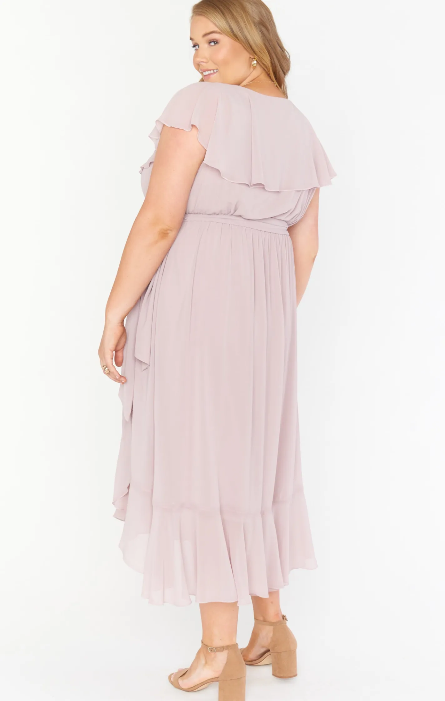 Show Me Your Mumu Jess Ruffle Midi Dress
