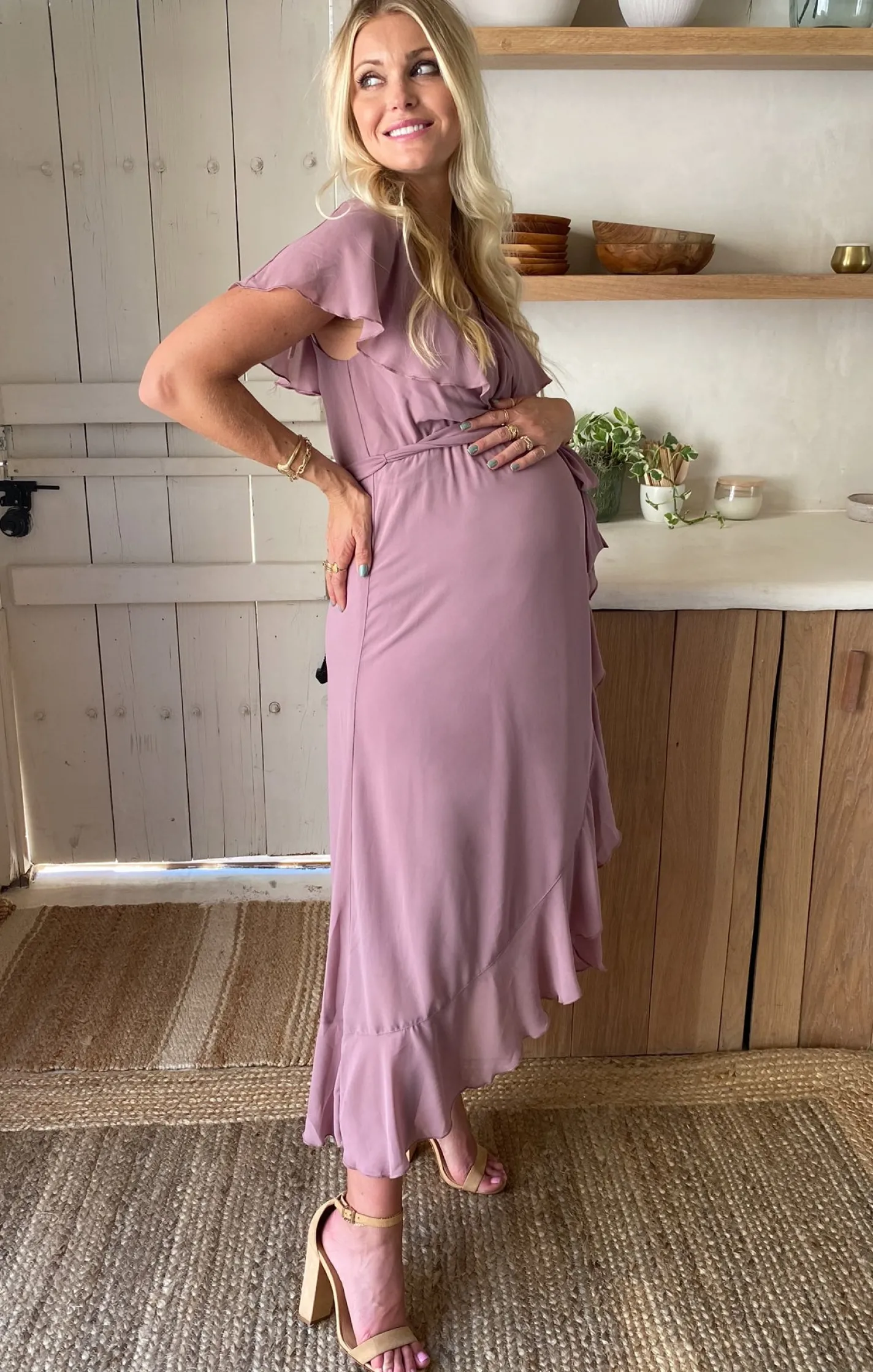 Show Me Your Mumu Jess Ruffle Midi Dress