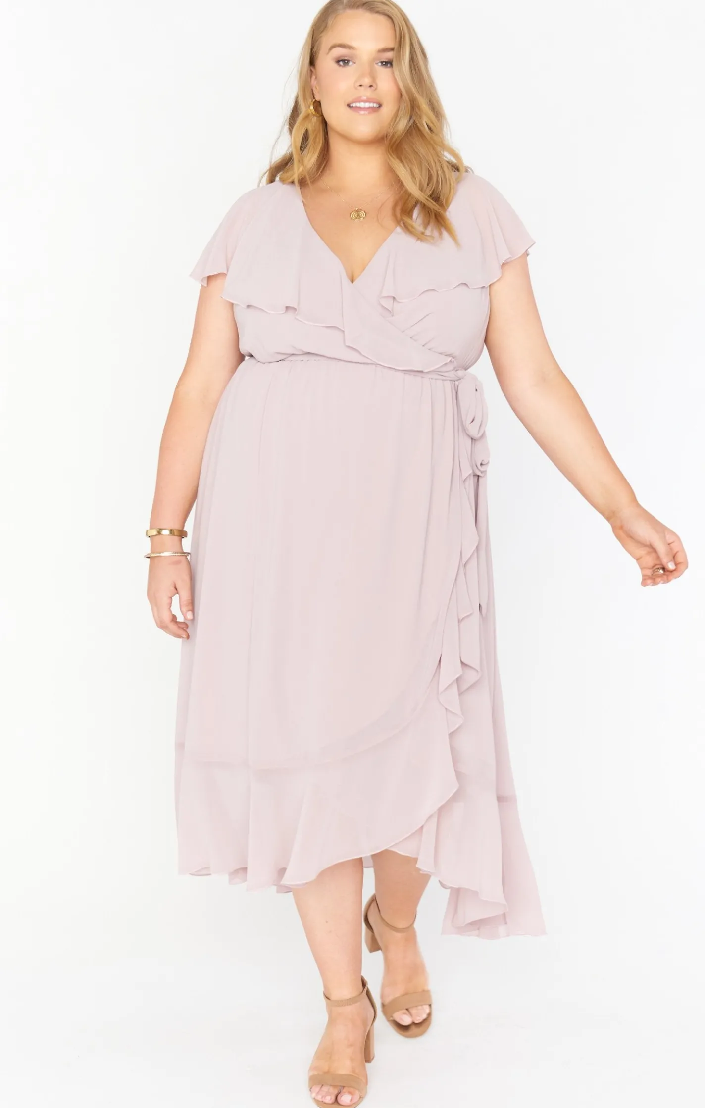 Show Me Your Mumu Jess Ruffle Midi Dress