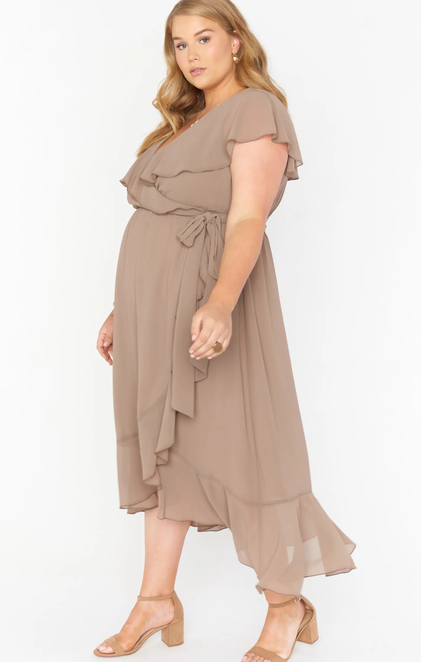 Kids Show Me Your Mumu Jess Ruffle Midi Dress