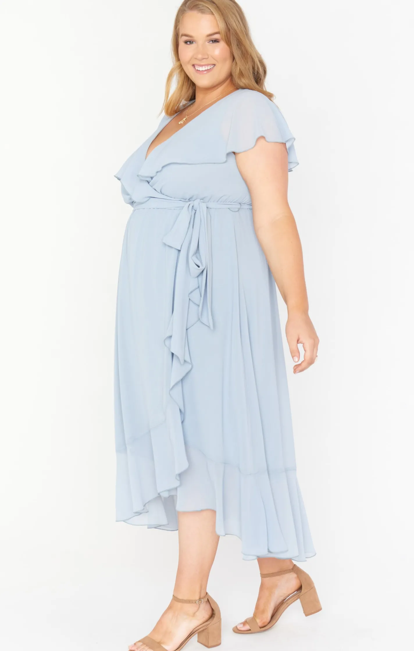 Show Me Your Mumu Jess Ruffle Midi Dress
