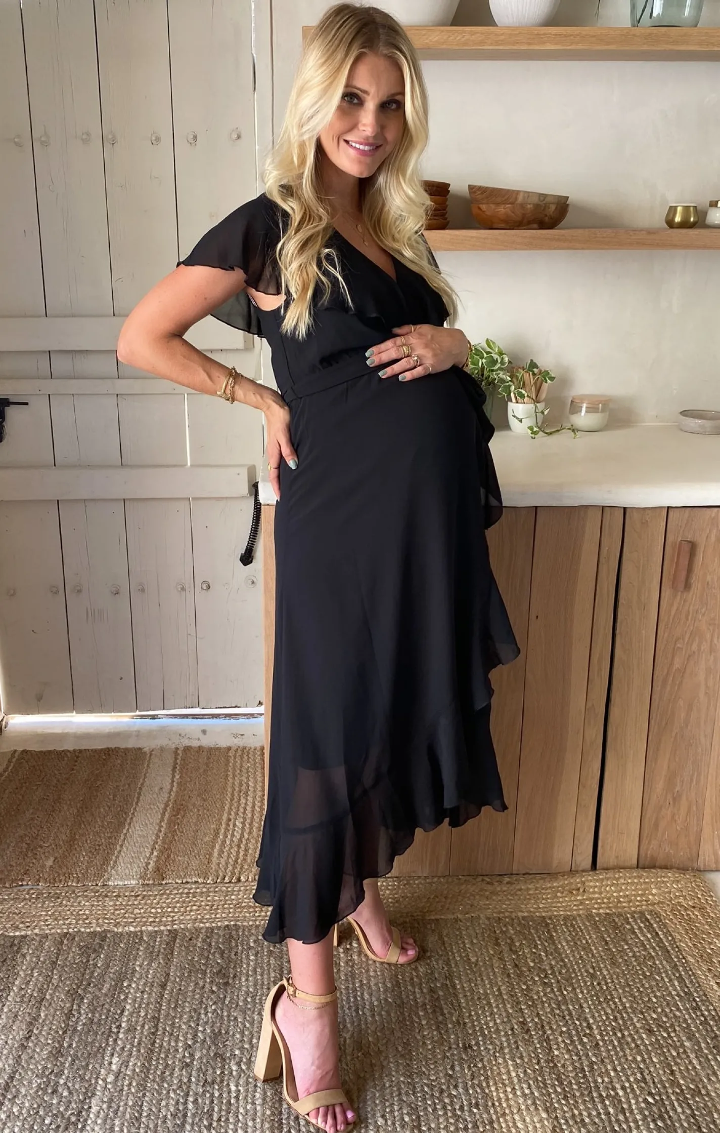 Show Me Your Mumu Jess Ruffle Midi Dress