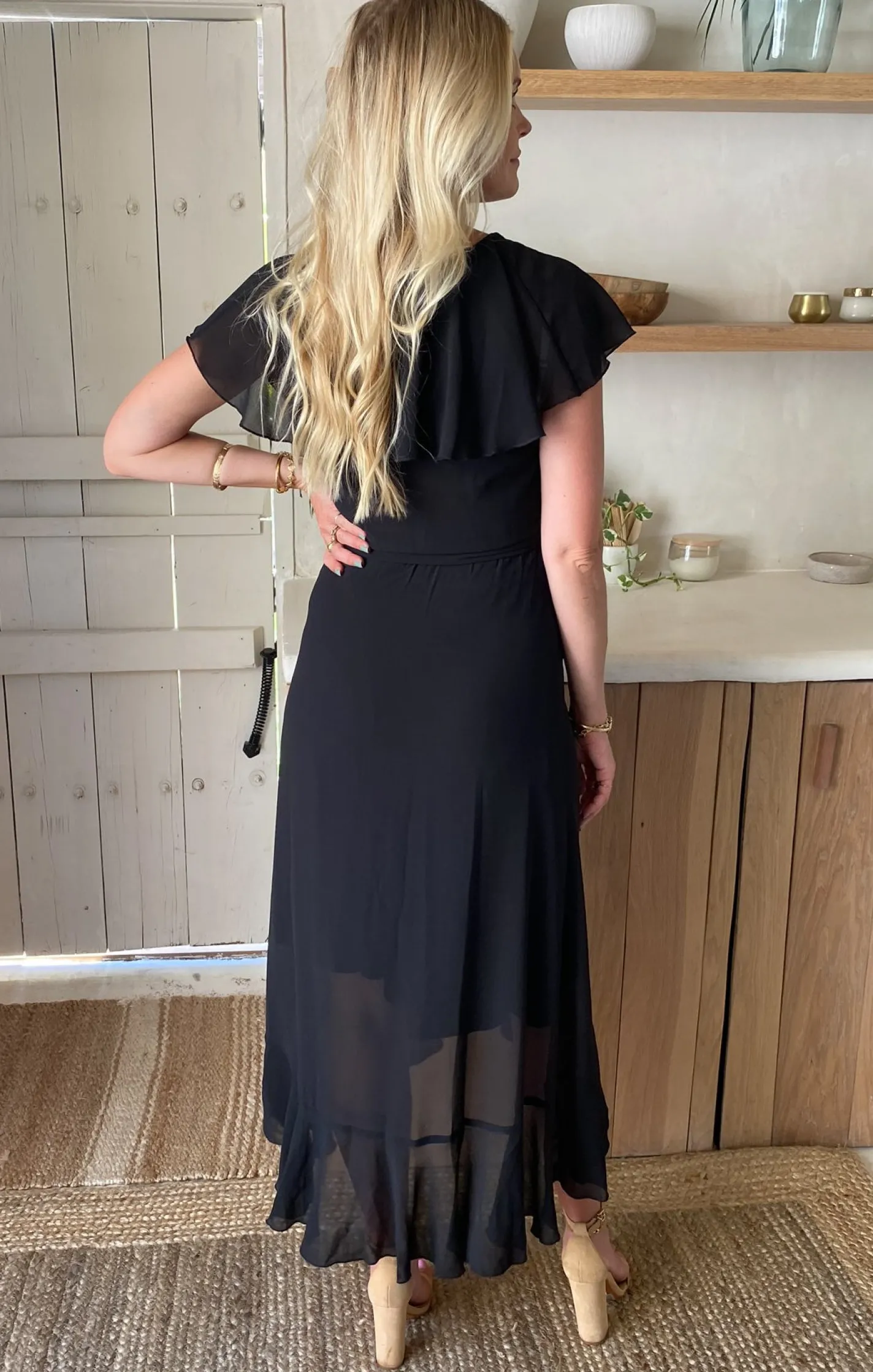 Show Me Your Mumu Jess Ruffle Midi Dress