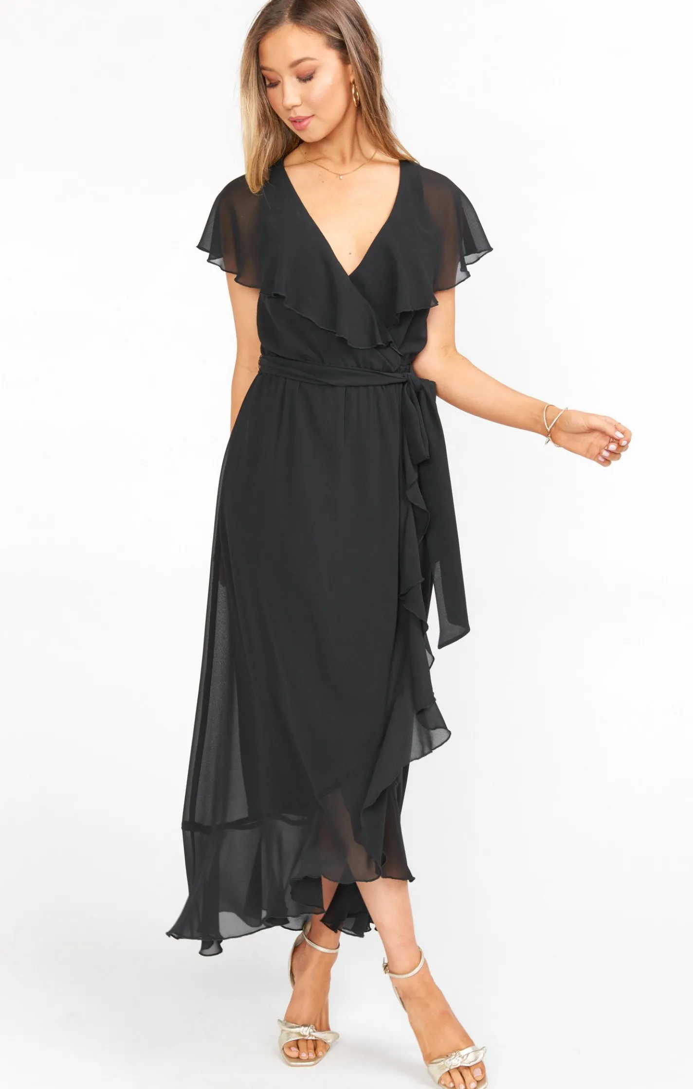 Show Me Your Mumu Jess Ruffle Midi Dress