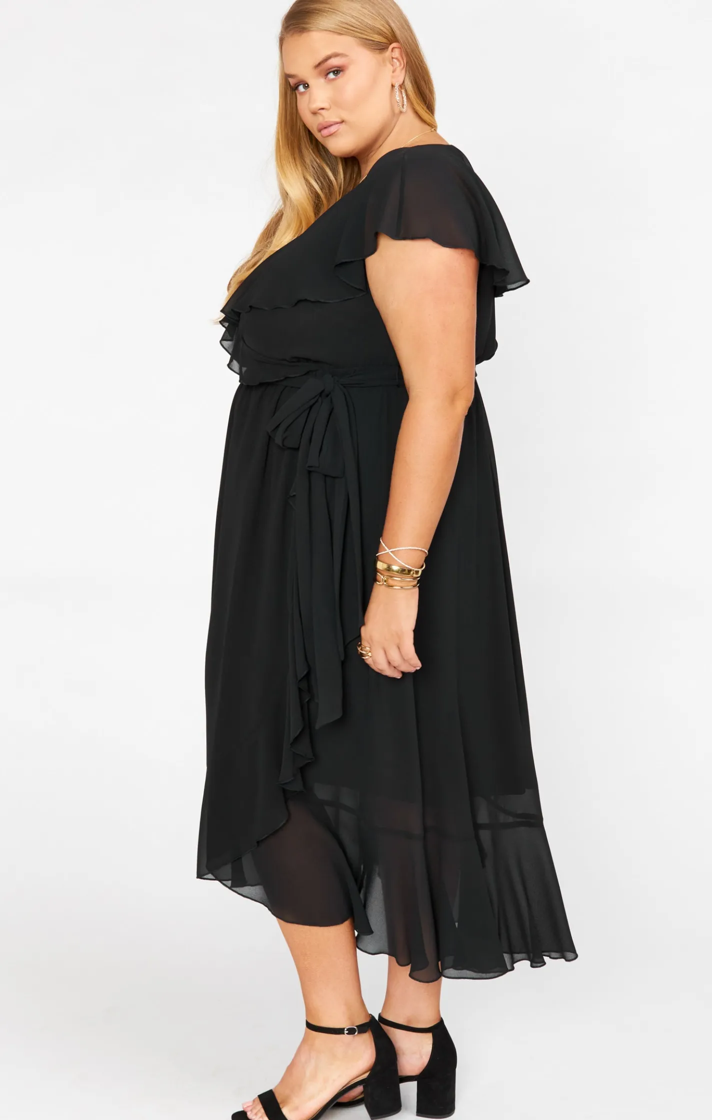 Show Me Your Mumu Jess Ruffle Midi Dress