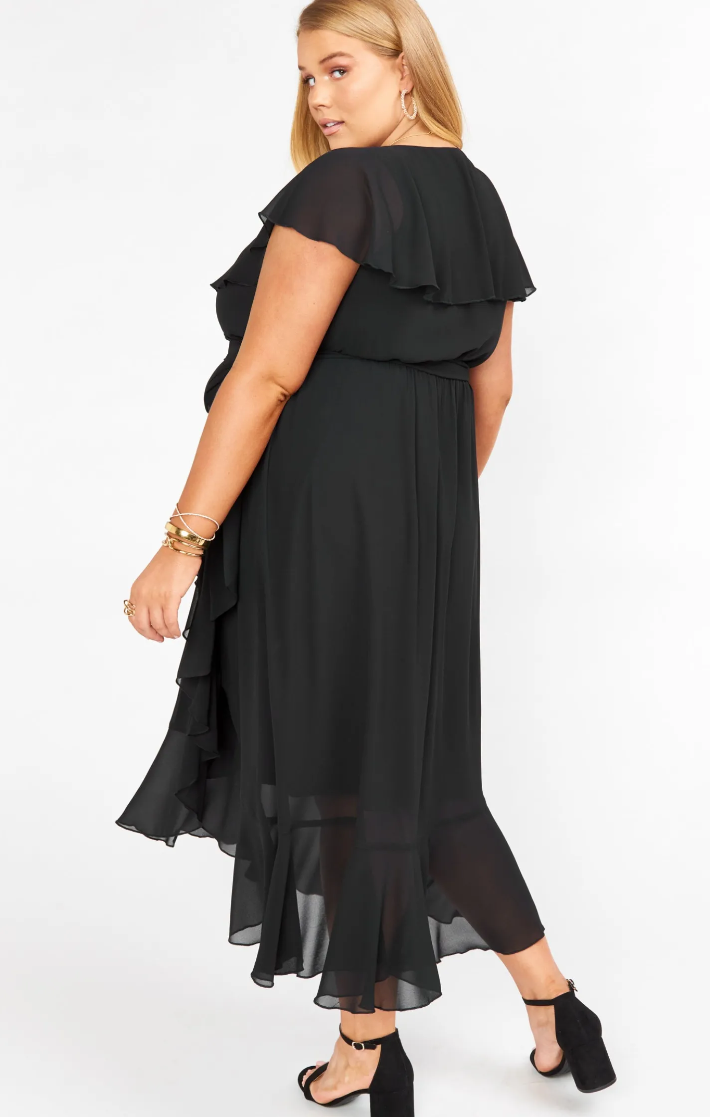 Show Me Your Mumu Jess Ruffle Midi Dress