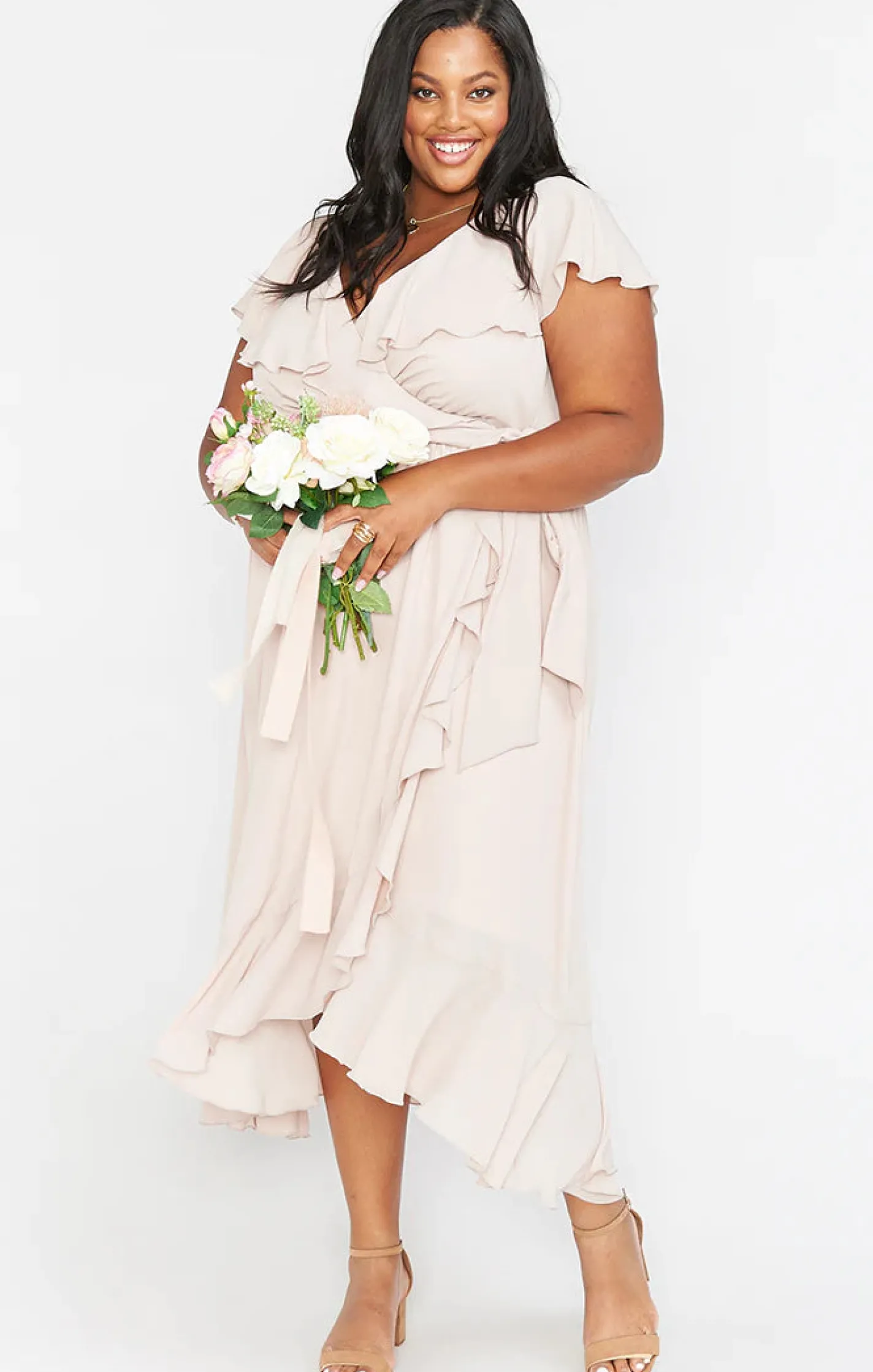 Show Me Your Mumu Jess Ruffle Midi Dress