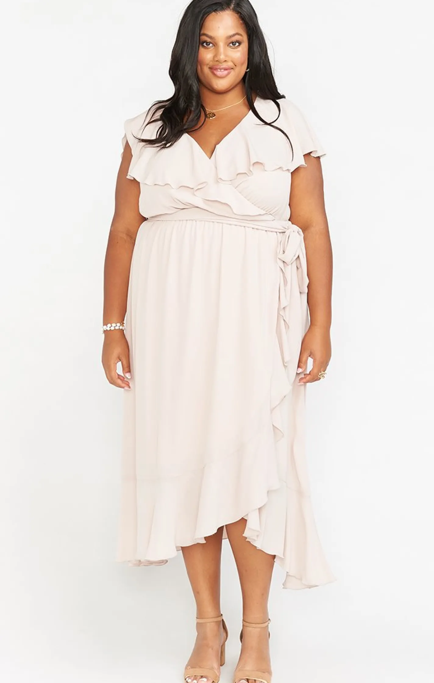Show Me Your Mumu Jess Ruffle Midi Dress