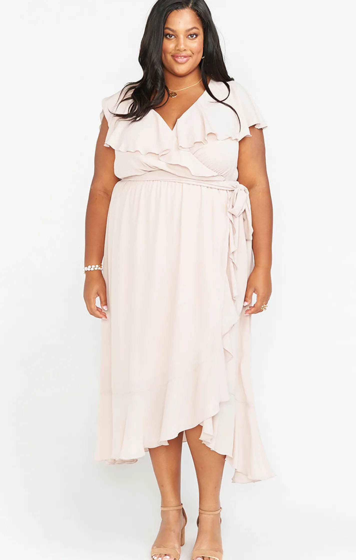 Show Me Your Mumu Jess Ruffle Midi Dress