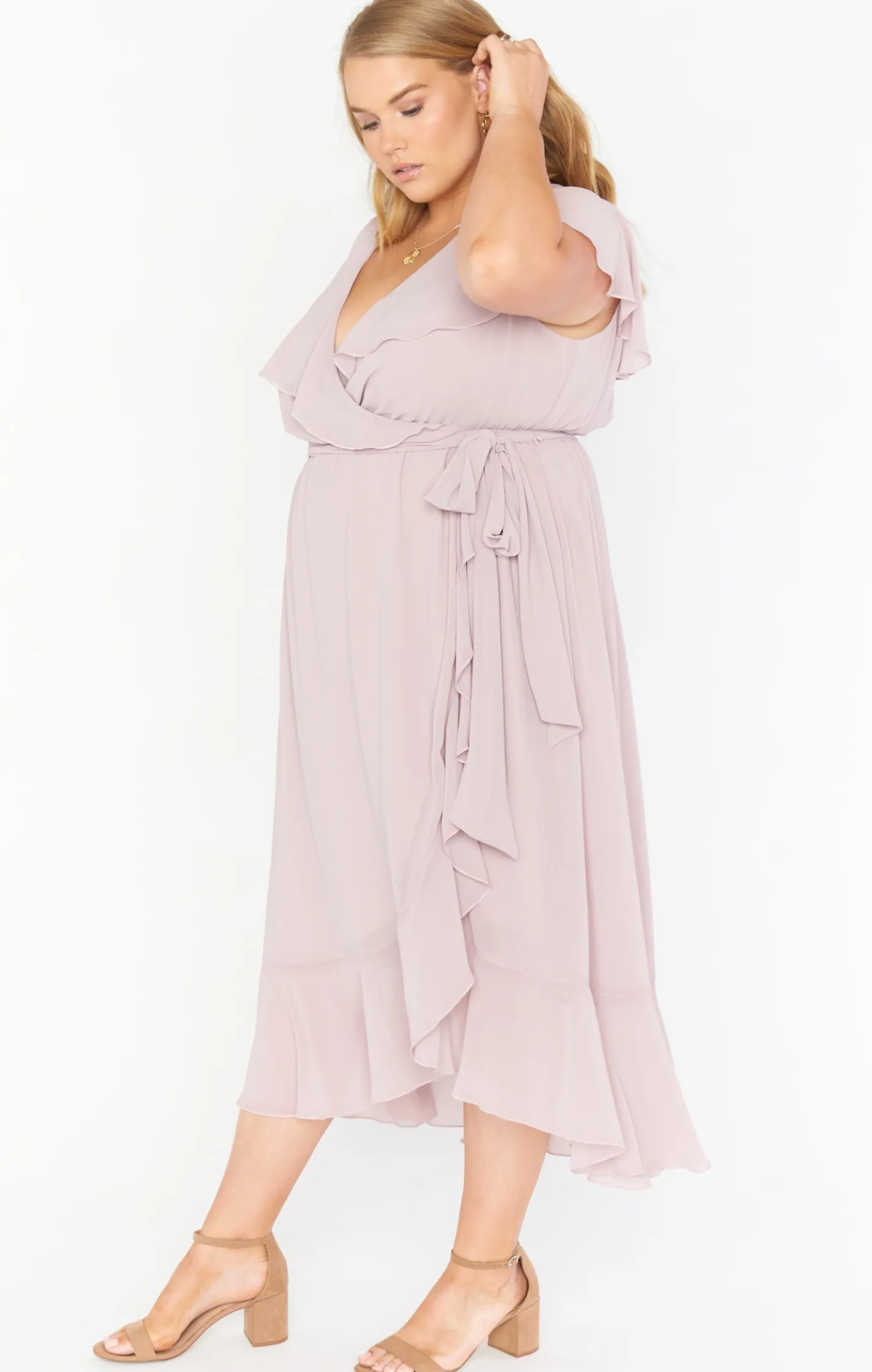 Show Me Your Mumu Jess Ruffle Midi Dress