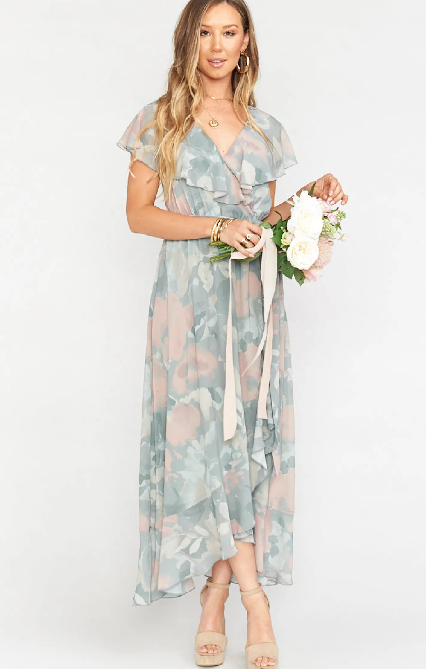 Show Me Your Mumu Jess Ruffle Midi Dress