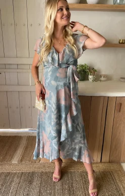 Show Me Your Mumu Jess Ruffle Midi Dress