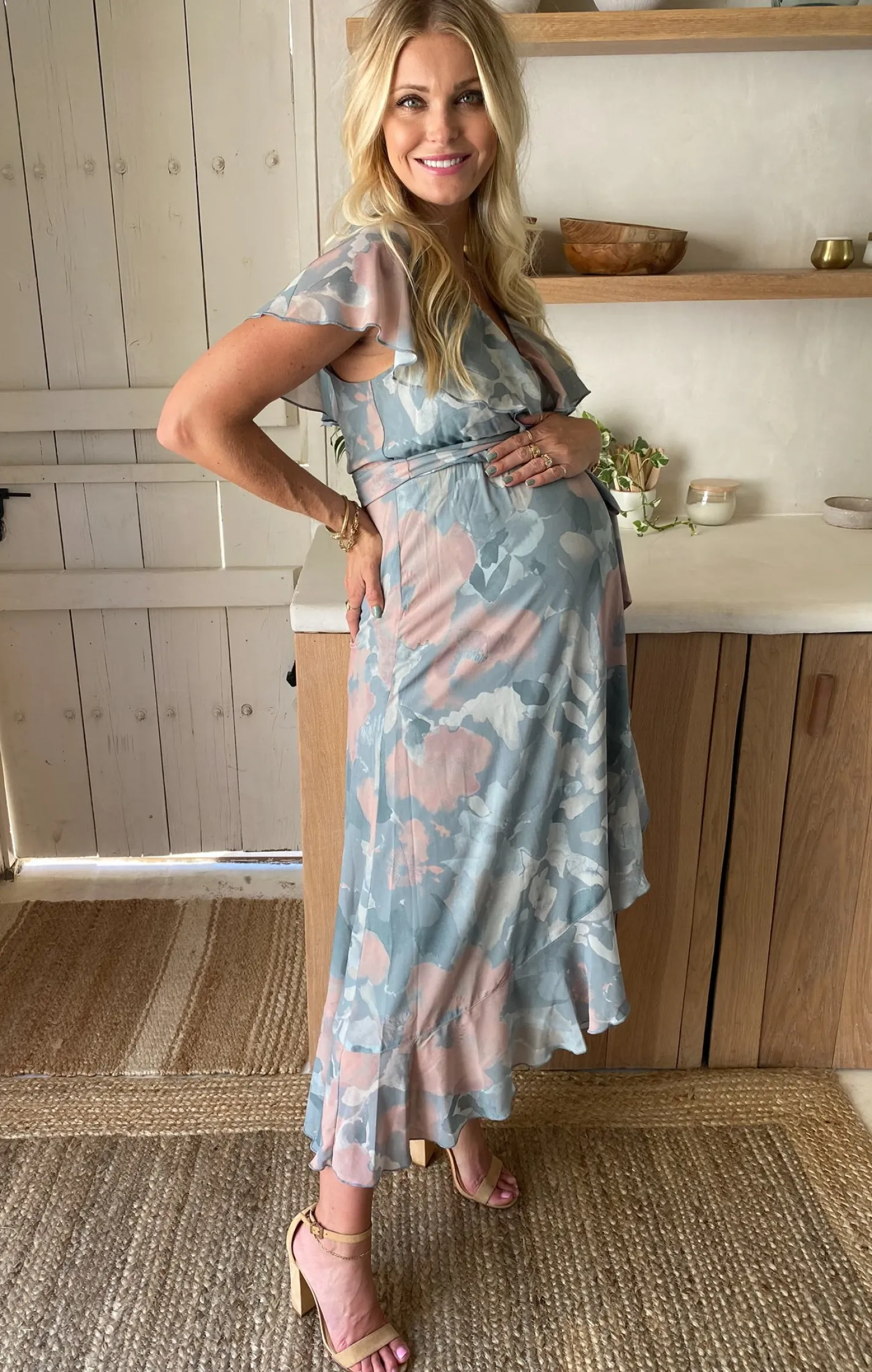 Show Me Your Mumu Jess Ruffle Midi Dress