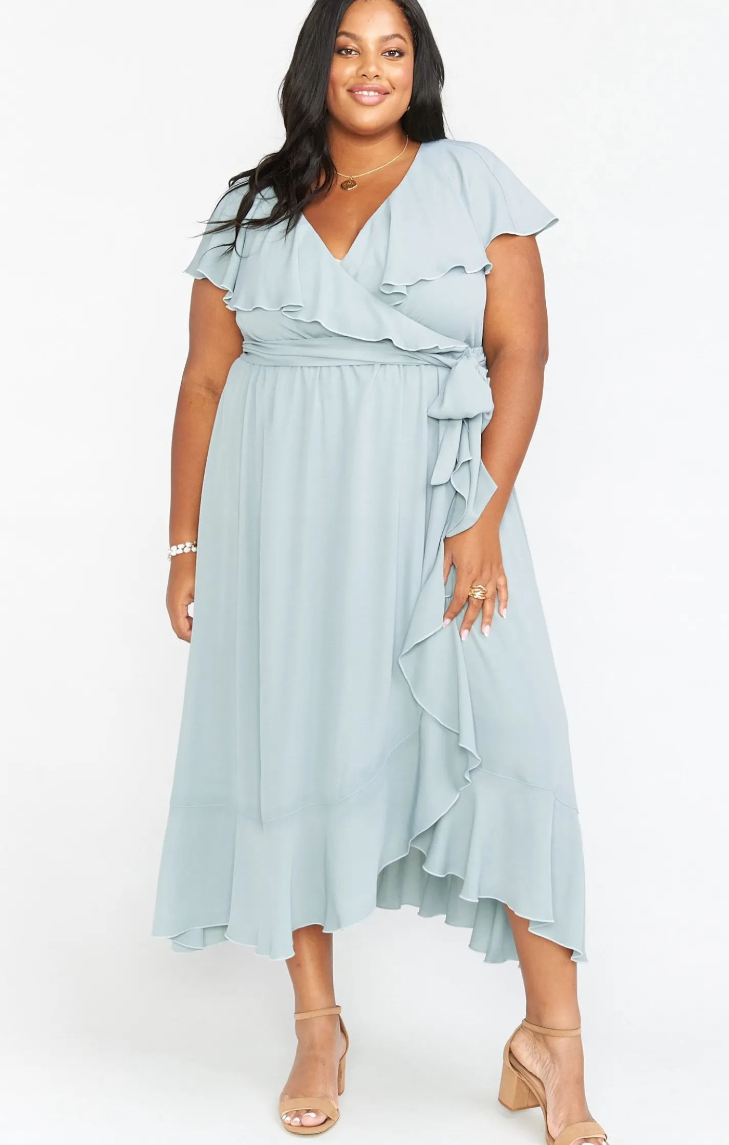 Show Me Your Mumu Jess Ruffle Midi Dress