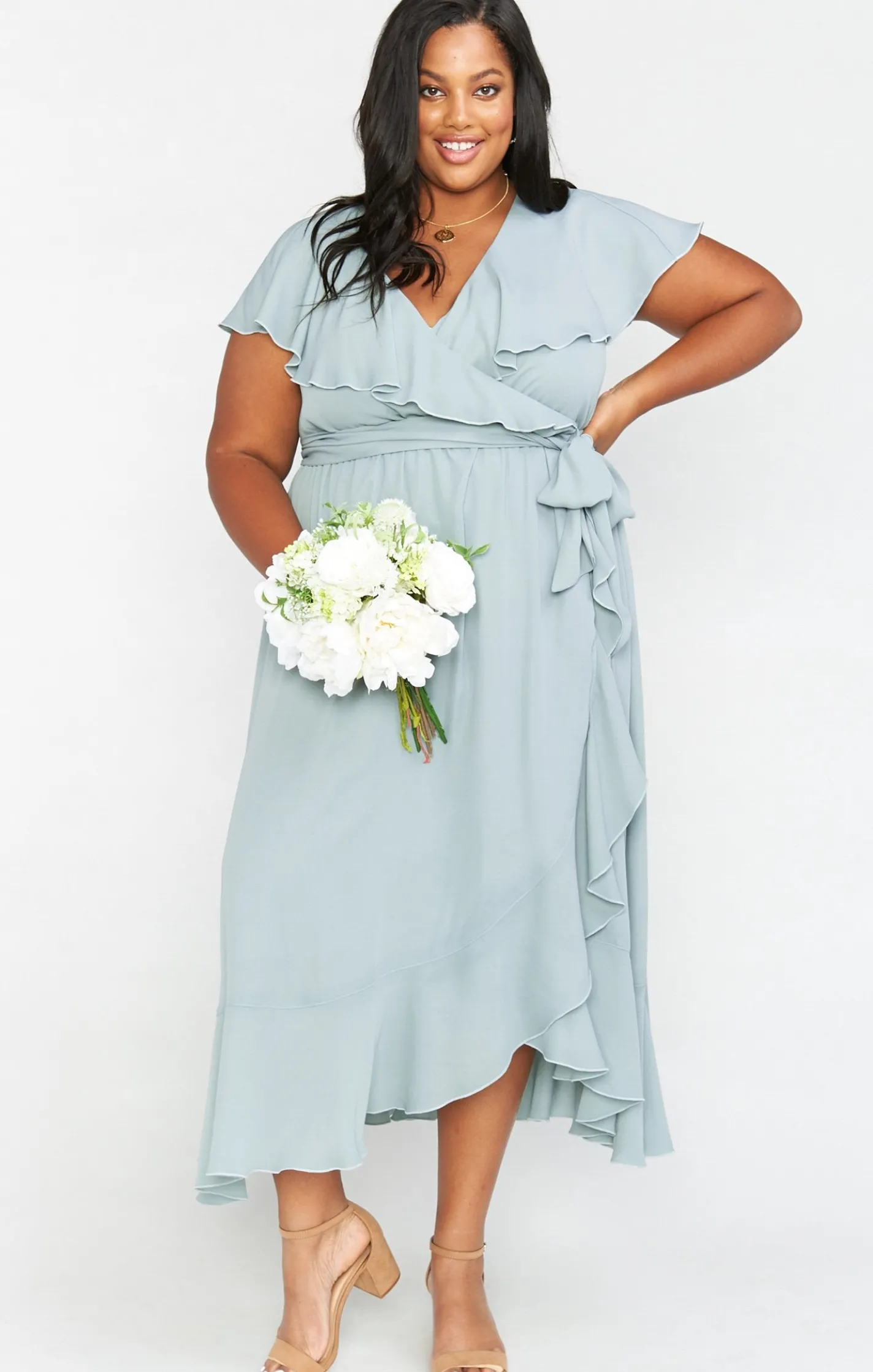 Show Me Your Mumu Jess Ruffle Midi Dress